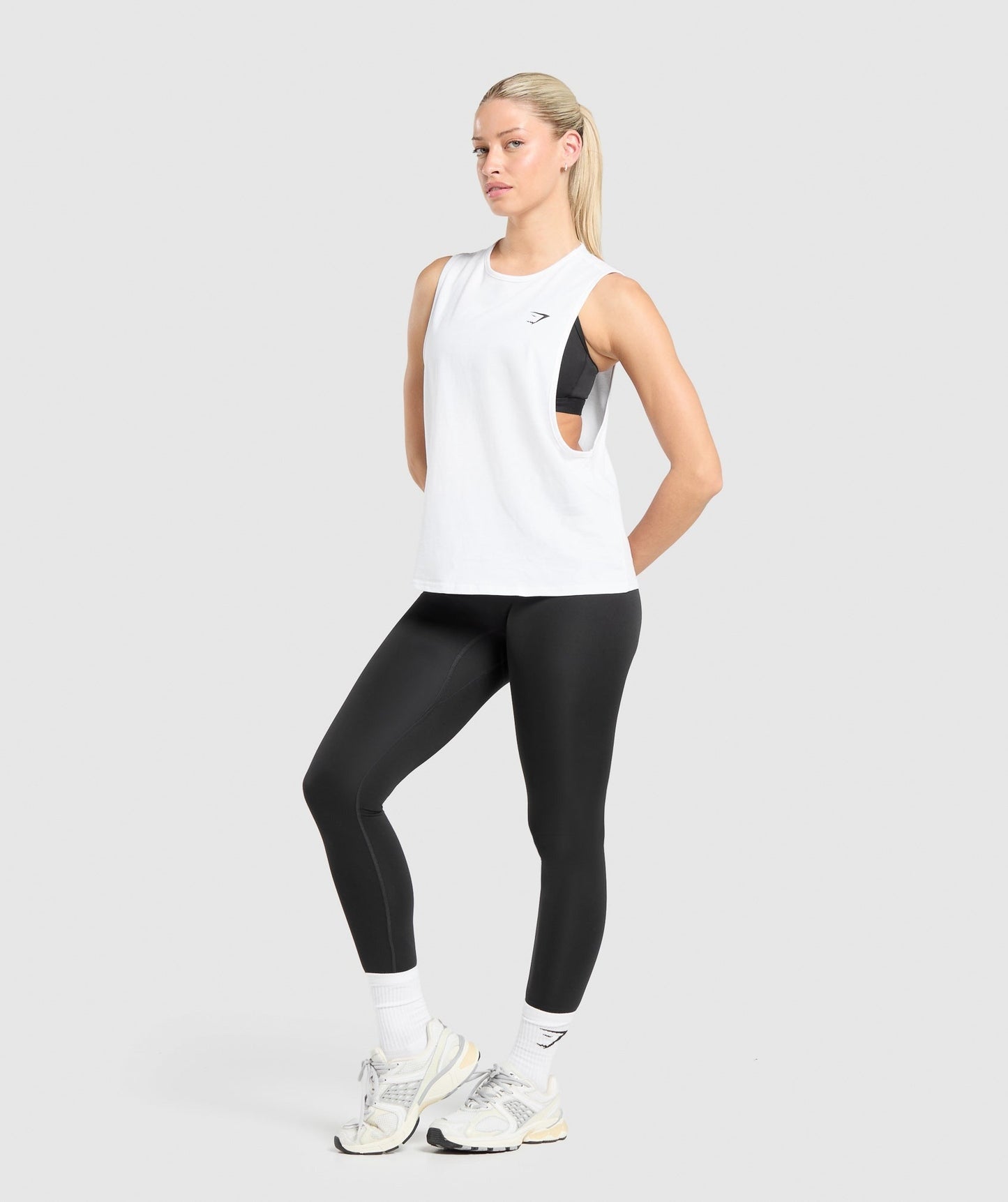 Gymshark Training Drop Arm Tank - White