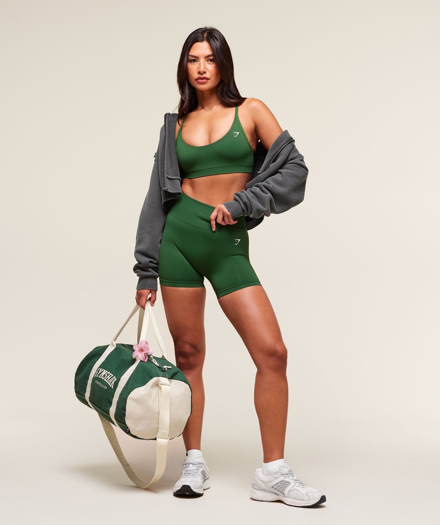 Gymshark Everyday Seamless Racerback Sports Bra - Athletic Green