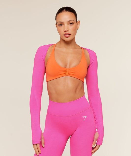 Gymshark Interval Seamless Shrug - Electric Pink