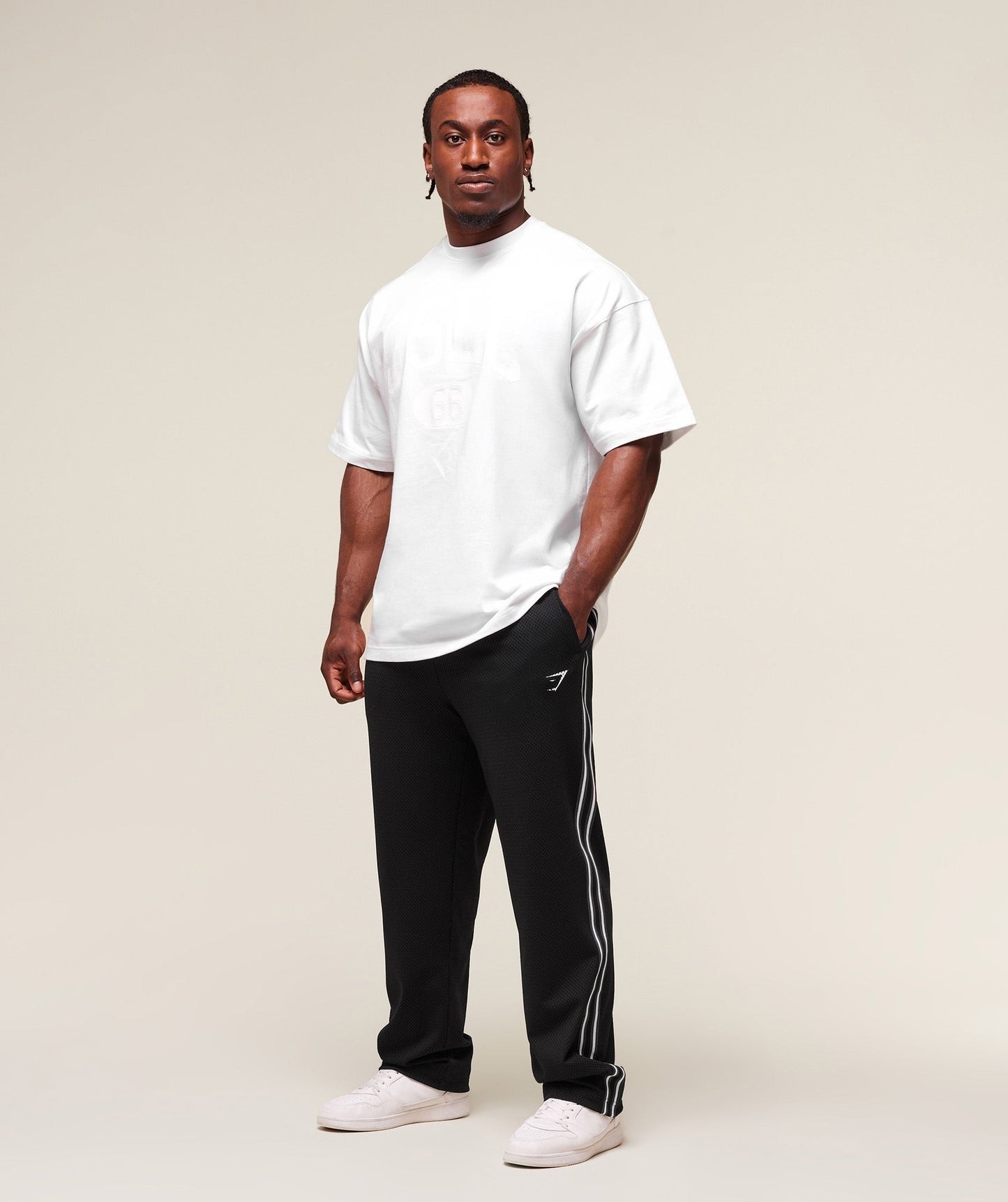 Gymshark Mesh Straight Leg Pant - Black