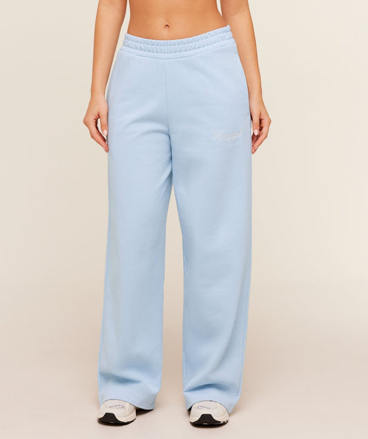 Gymshark Script Embroidery Joggers - Chilled Blue