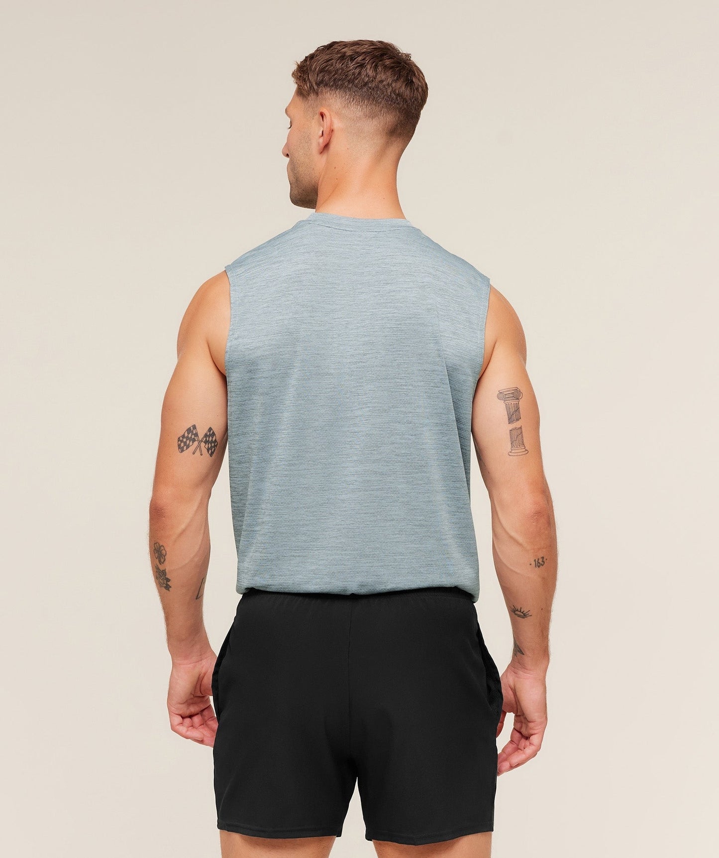 Gymshark Arrival Oversized Tank - Smoke Blue/Denim Grey