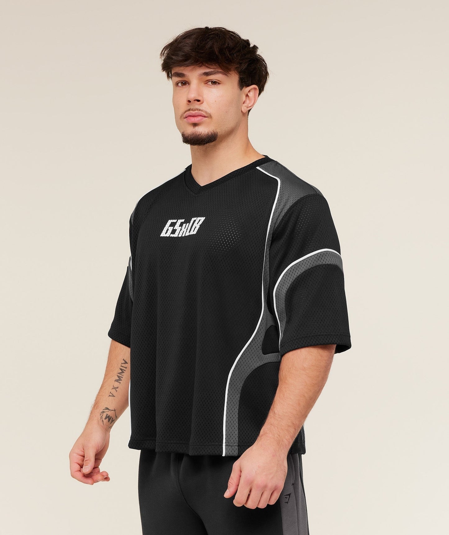 Gymshark x Carlos Belcast Mesh Jersey - GS Black