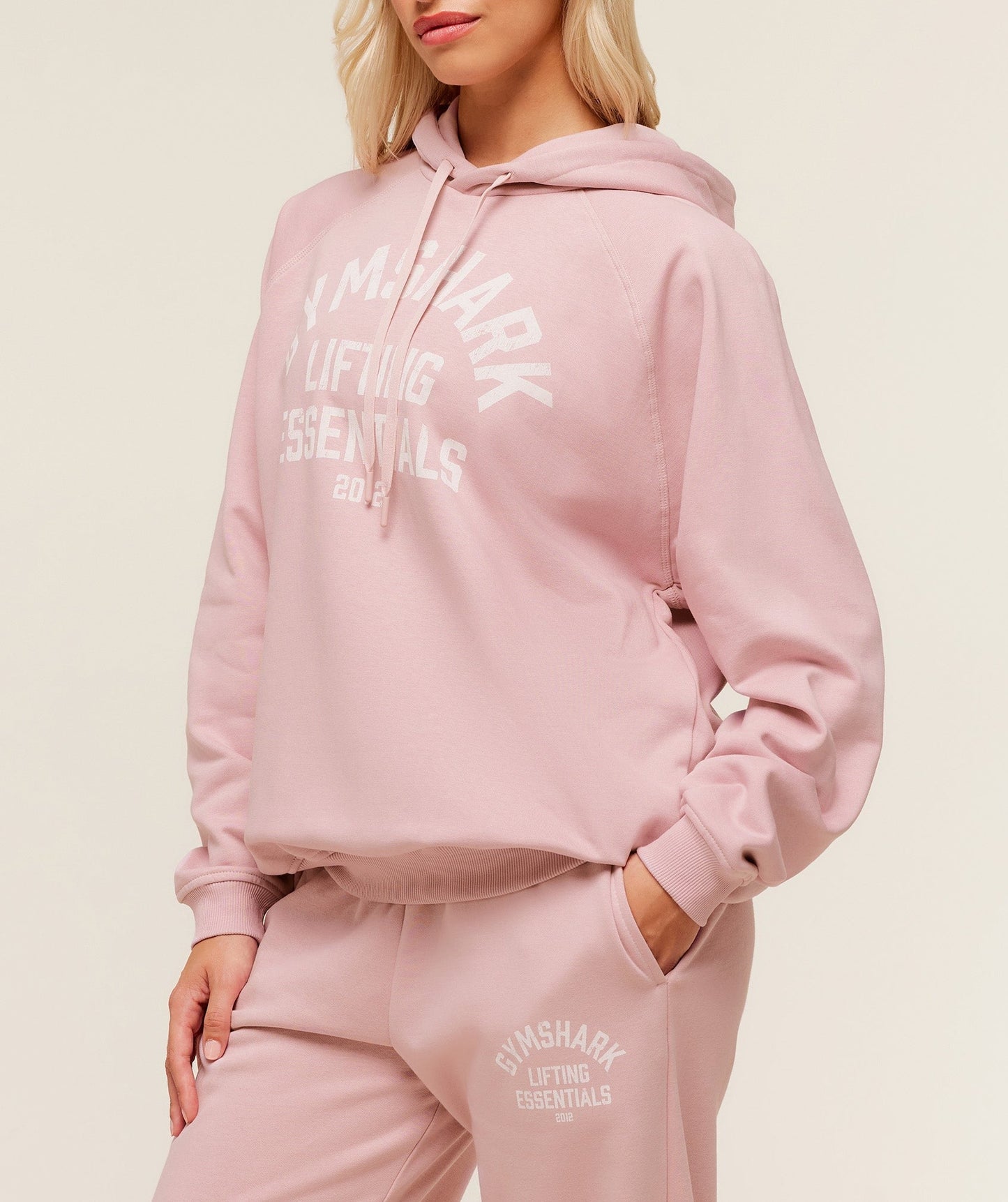Gymshark Lifting Essentials Hoodie - Cloud Pink