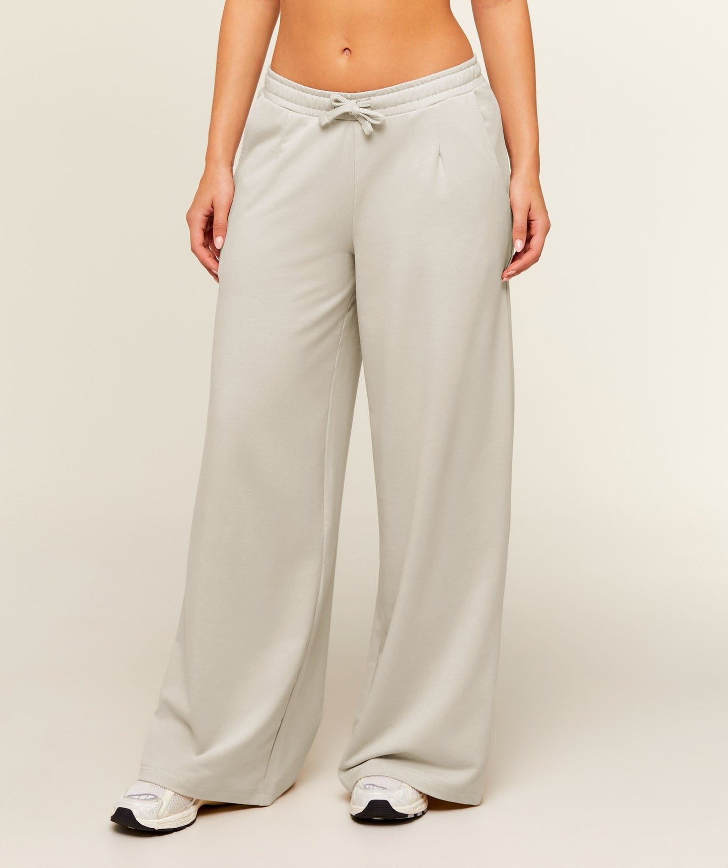 Gymshark Lightweight Wide Leg Pants Regular - Pebble Grey