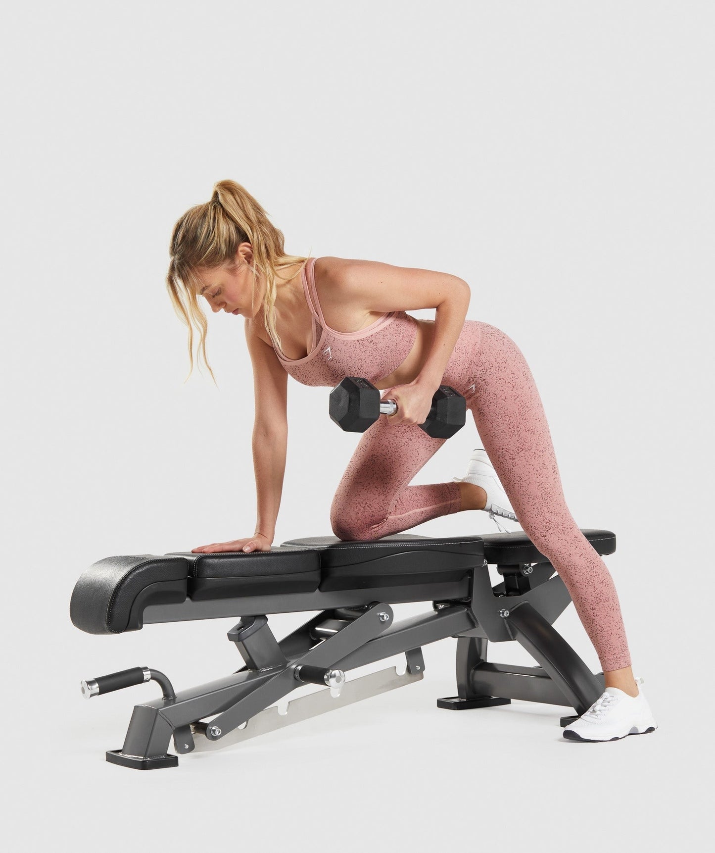 Gymshark Adapt Fleck Seamless Sports Bra - Mineral | Paige Pink