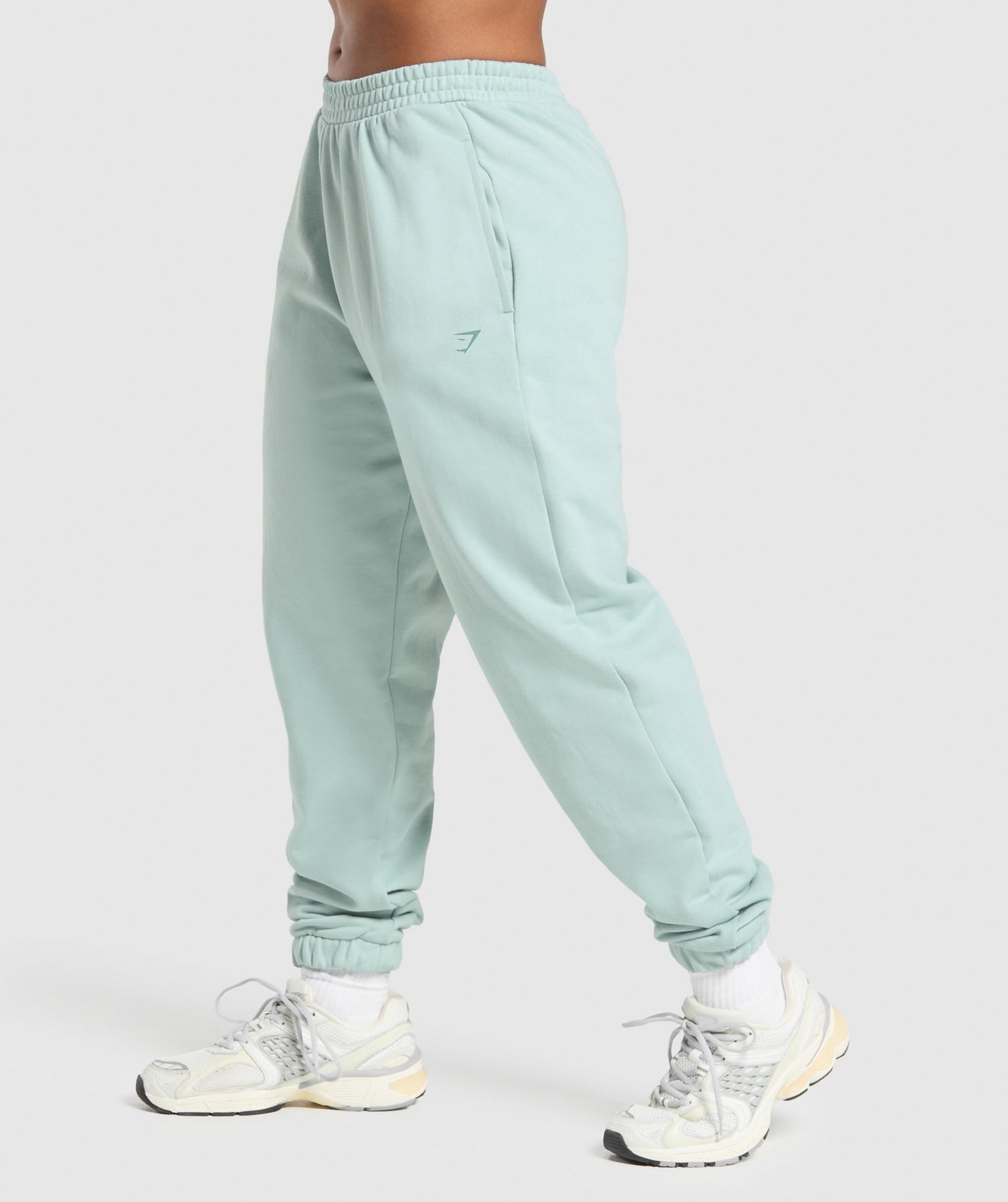 Gymshark Back Gains Graphic Joggers - Morning Blue