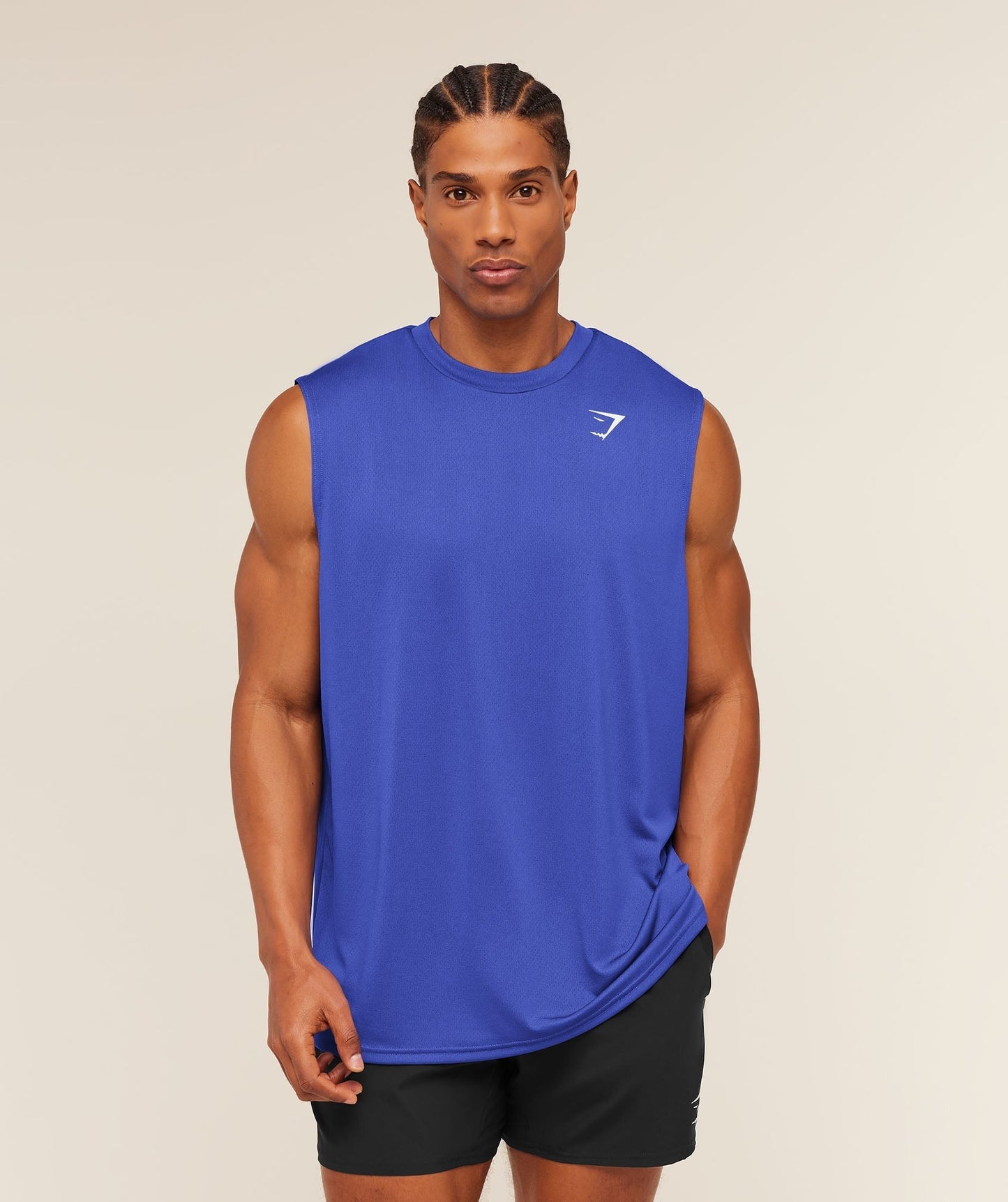 Gymshark Arrival Oversized Tank - Force Blue