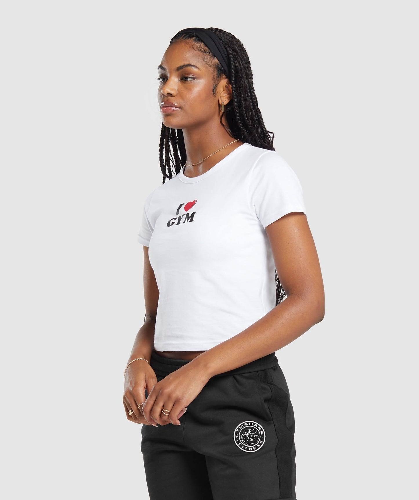 Gymshark I Heart Gym Baby T-Shirt - White