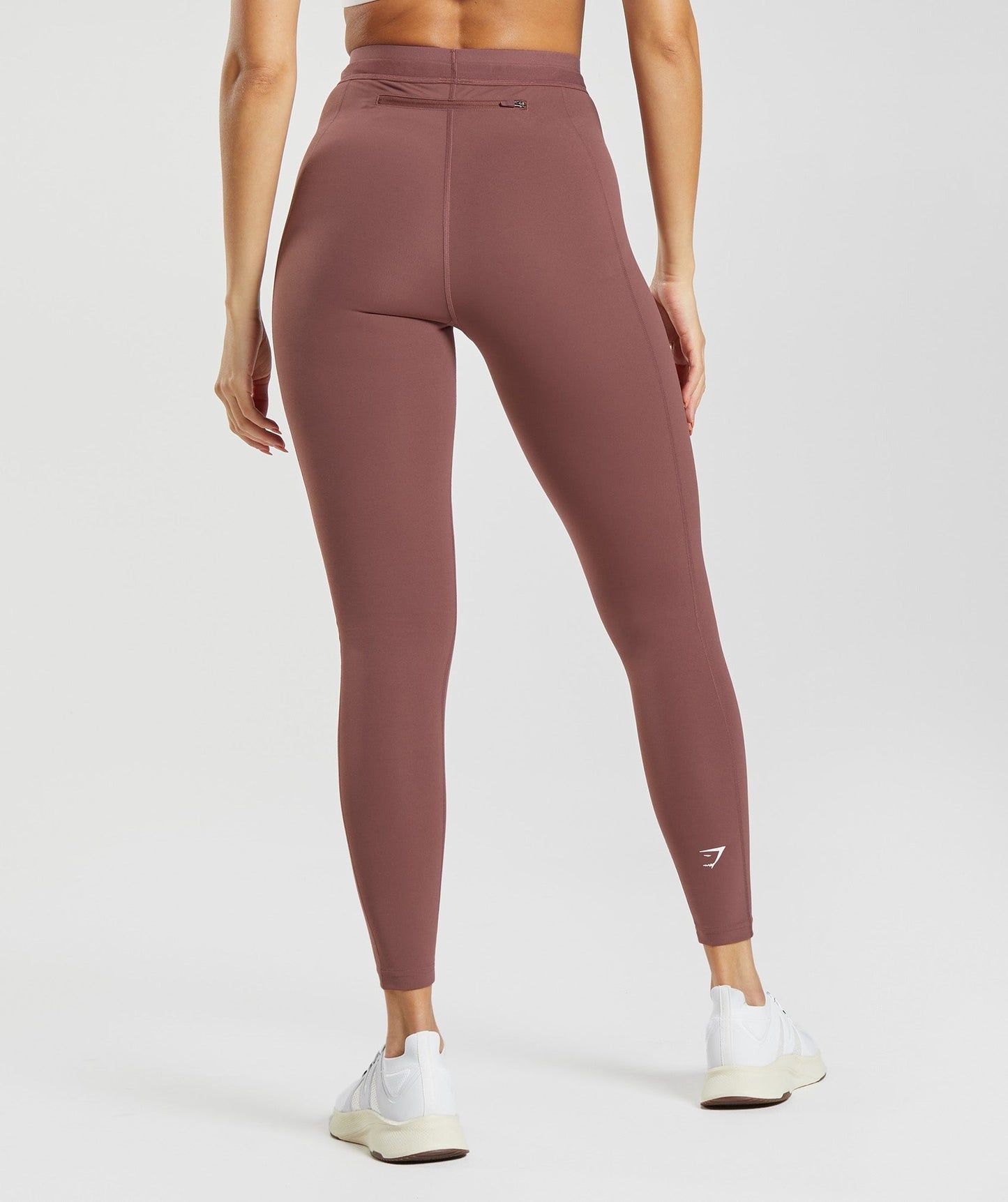 Gymshark RUNNING LEGGINGS - Magenta Brown