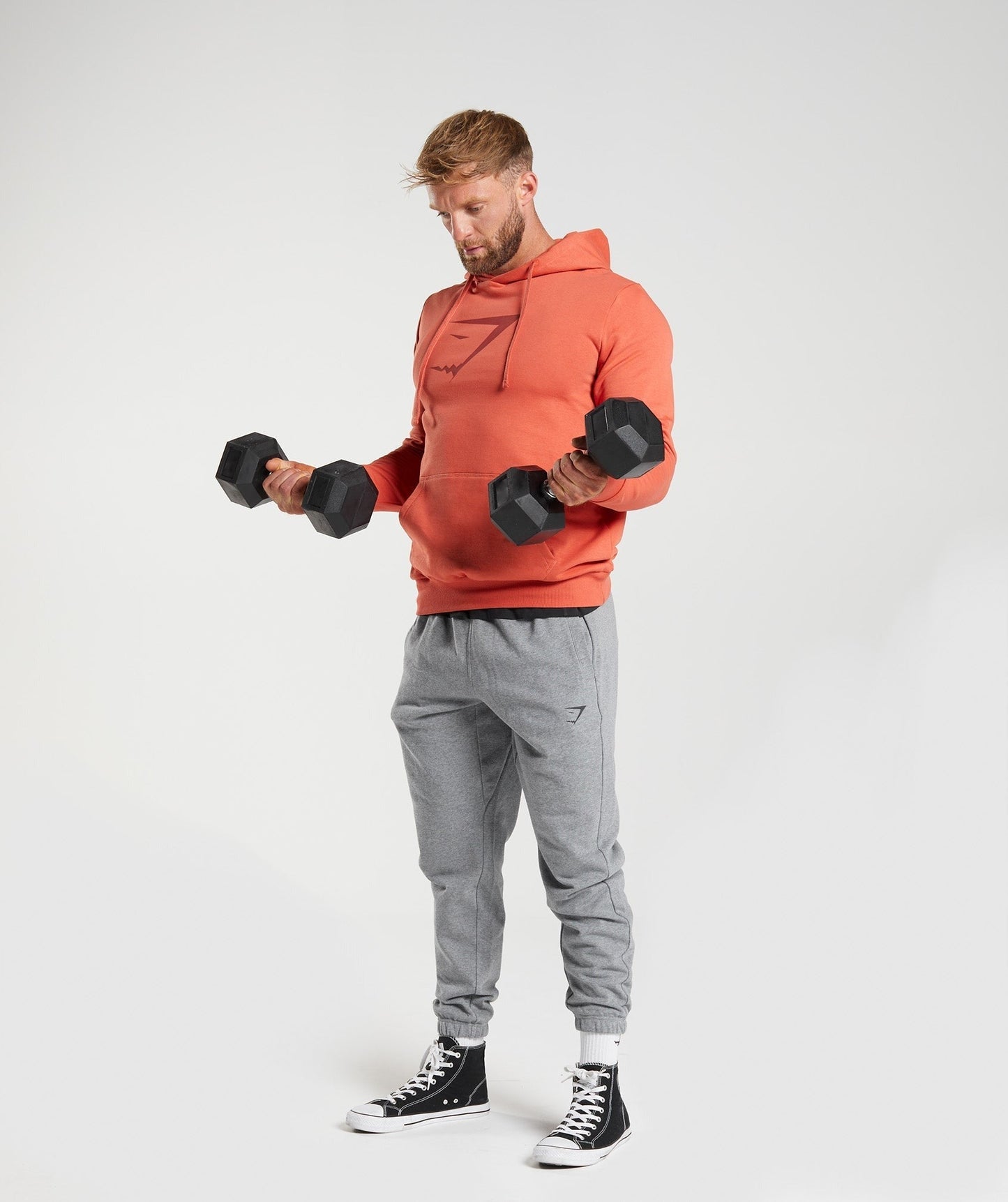 Gymshark Sharkhead Infill Hoodie - Storm Red