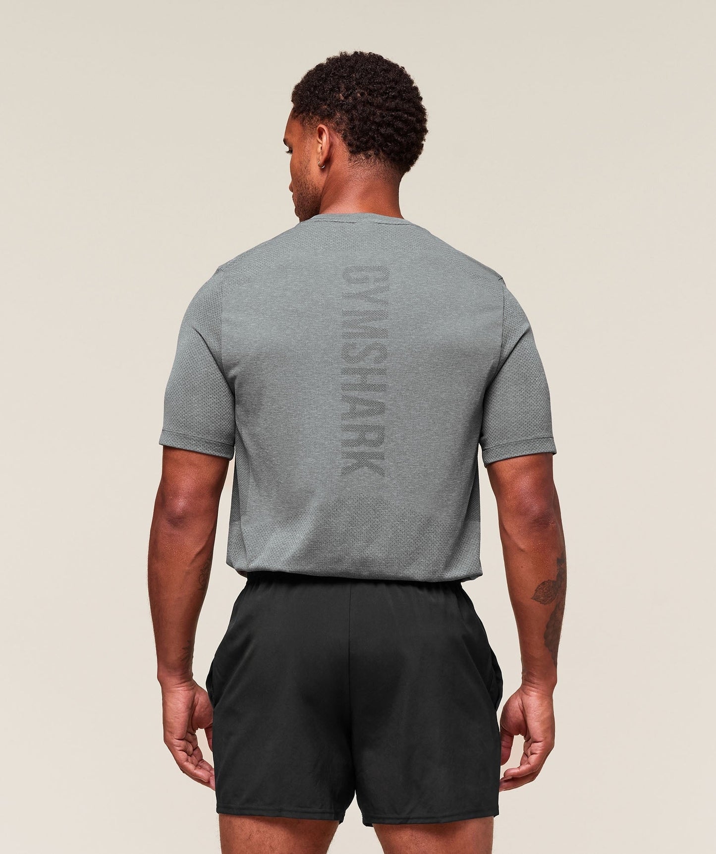 Gymshark Lightweight Seamless T-Shirt - Light Grey/Smokey Grey
