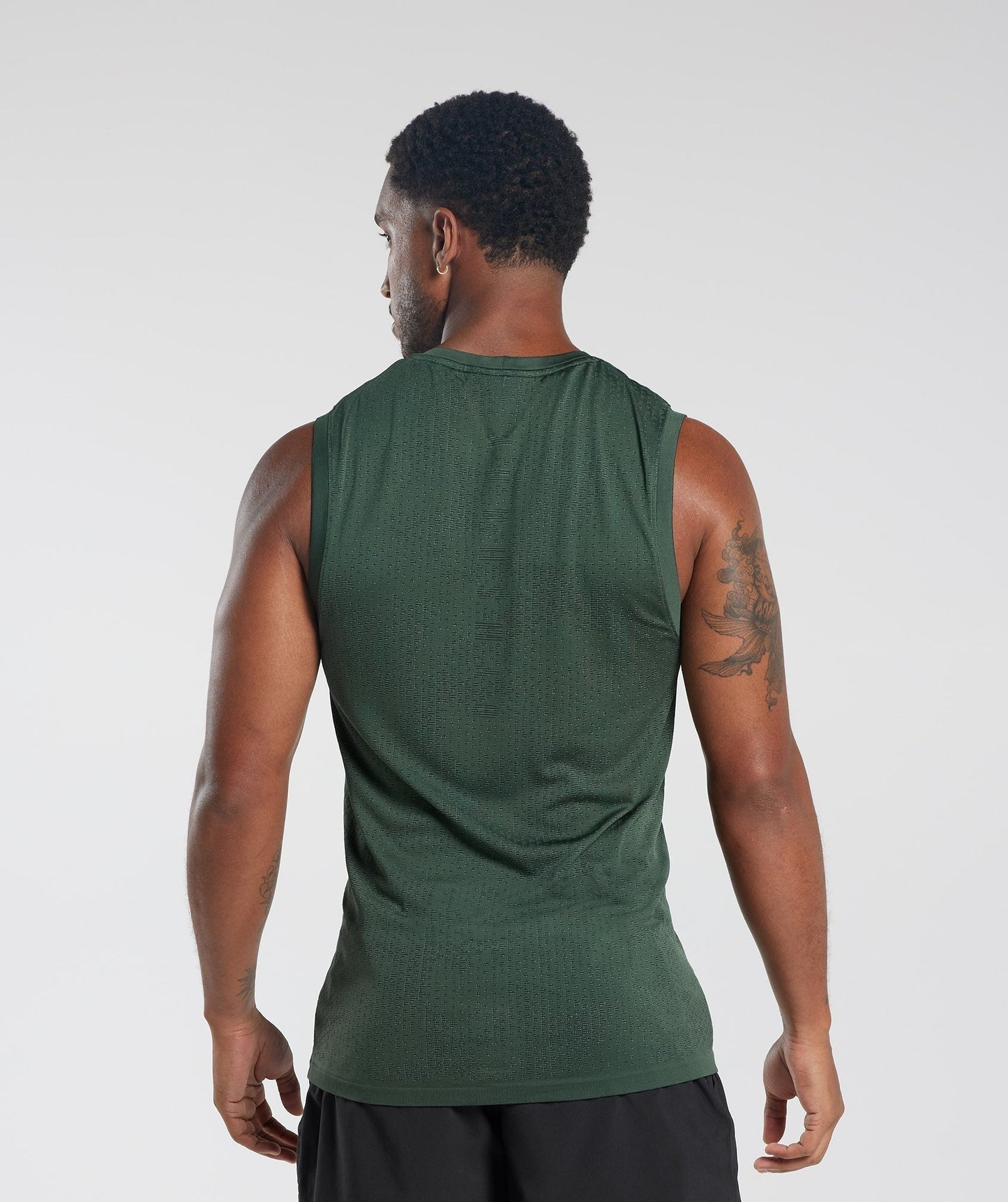 Gymshark Sport Seamless Tank - Fog Green/Black