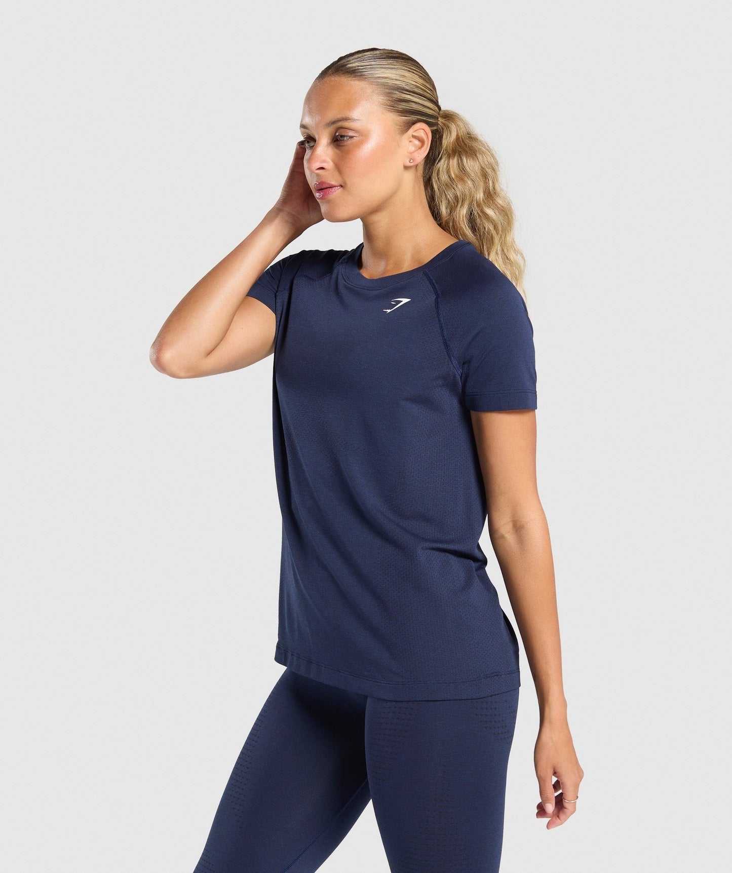Gymshark Vital Seamless 2.0 Light T-Shirt - Heavy Blue Marl