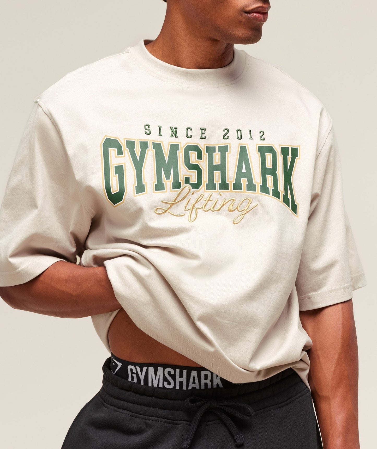 Gymshark Lifting Essentials T-Shirt - Pebble Grey