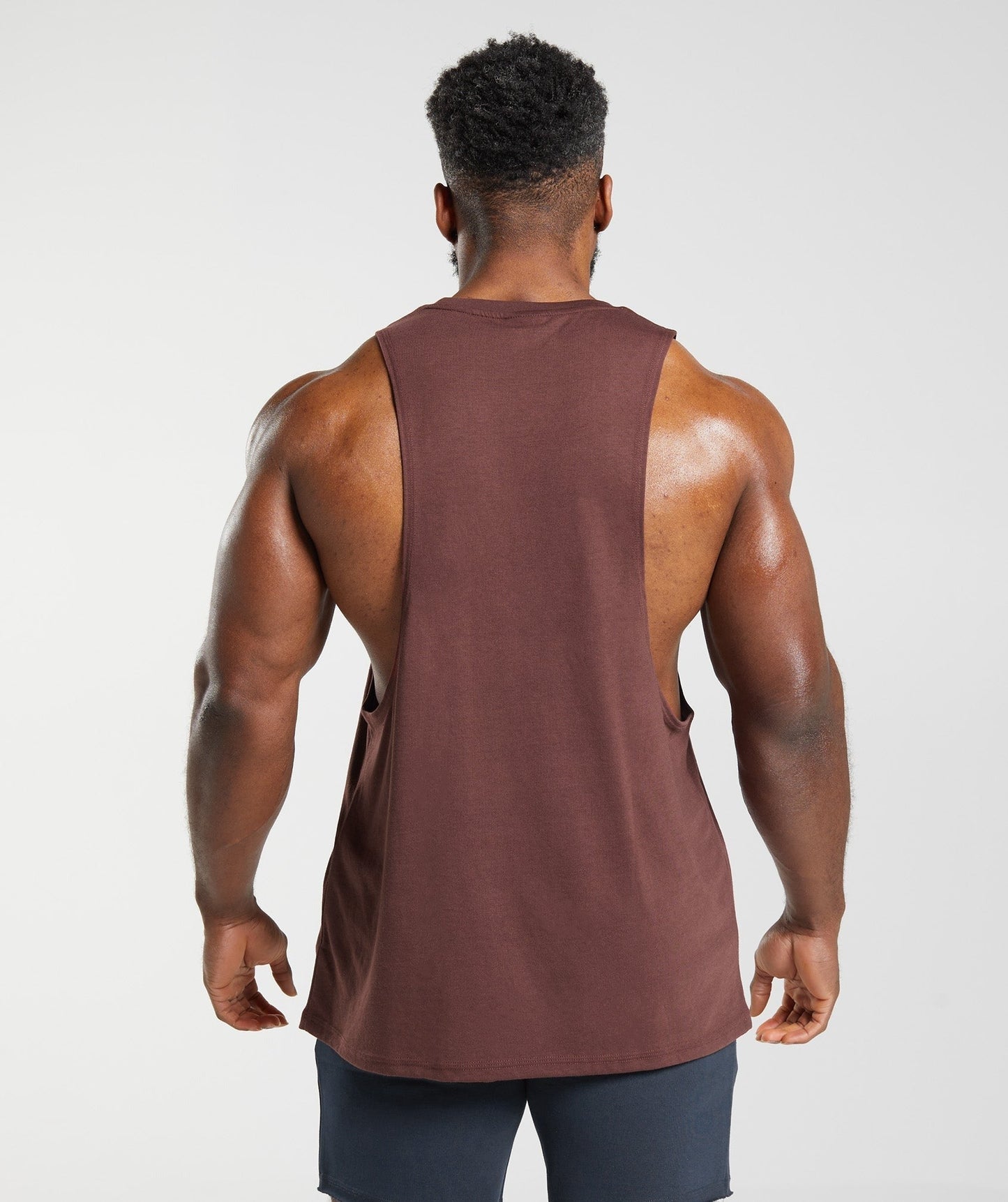 Gymshark Legacy Drop Arm Tank - Cherry Brown