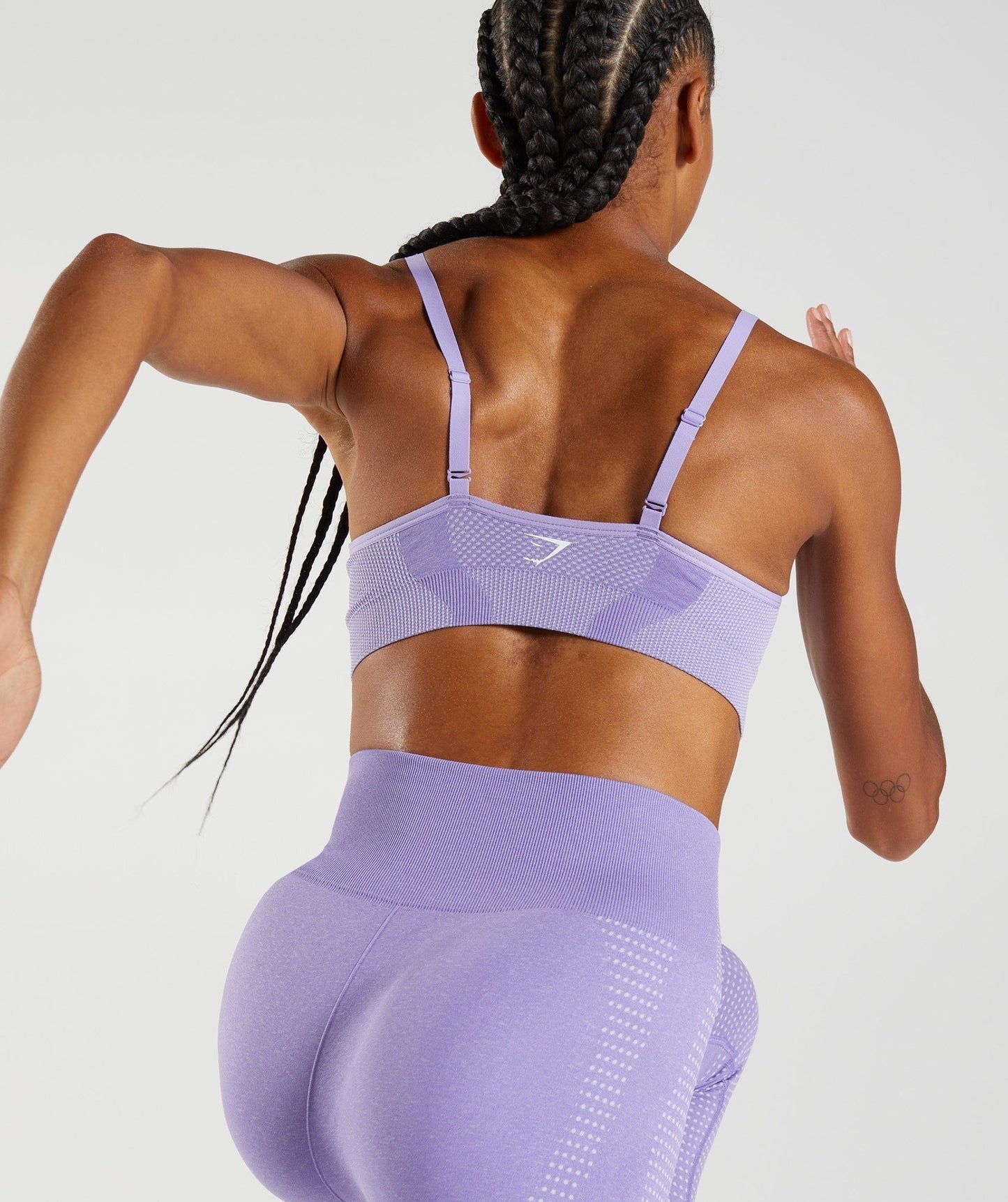 Gymshark Vital V Neck Sports Bra - Digital Violet Marl