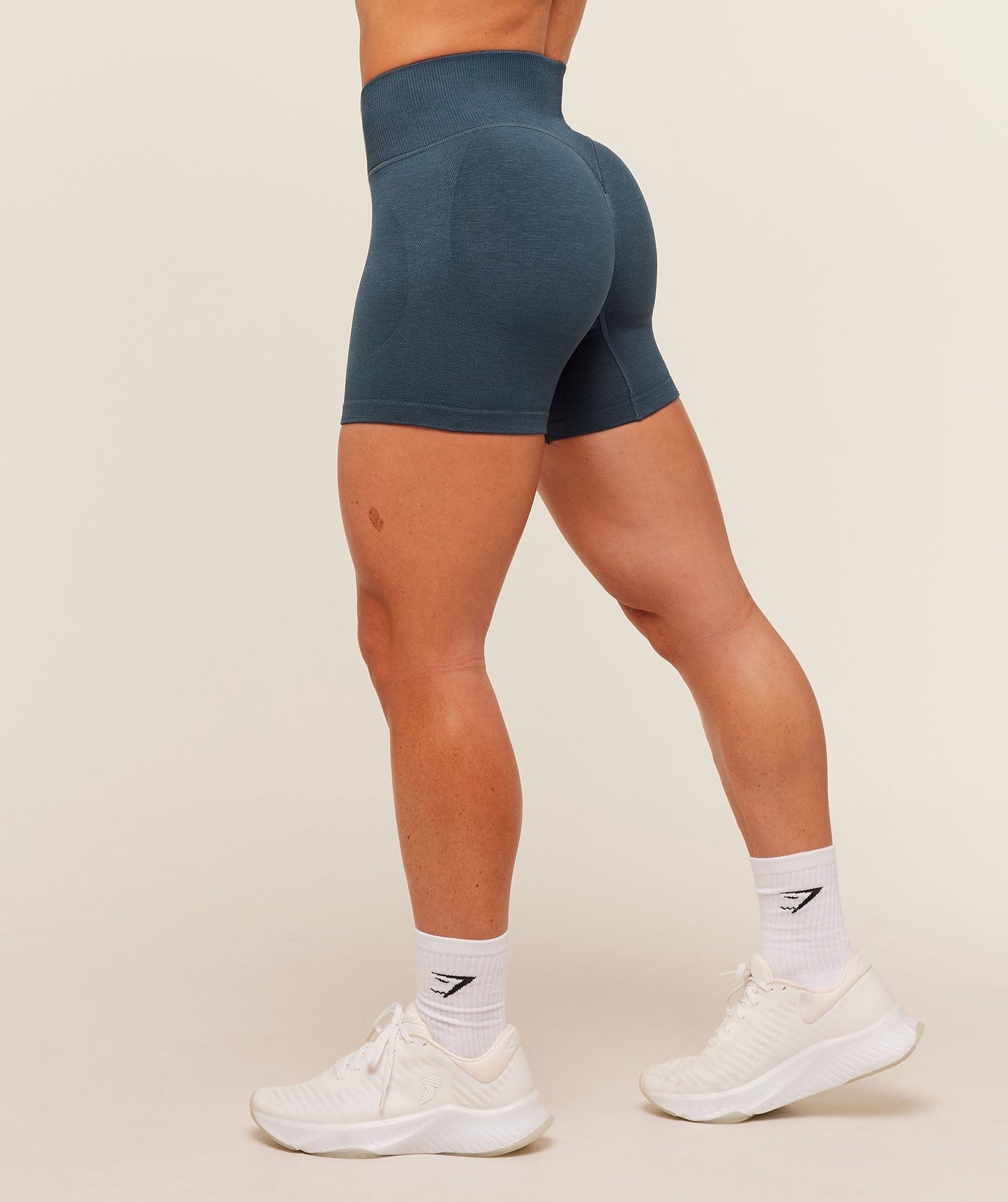 Gymshark Interval Seamless Shorts - Stealth Blue