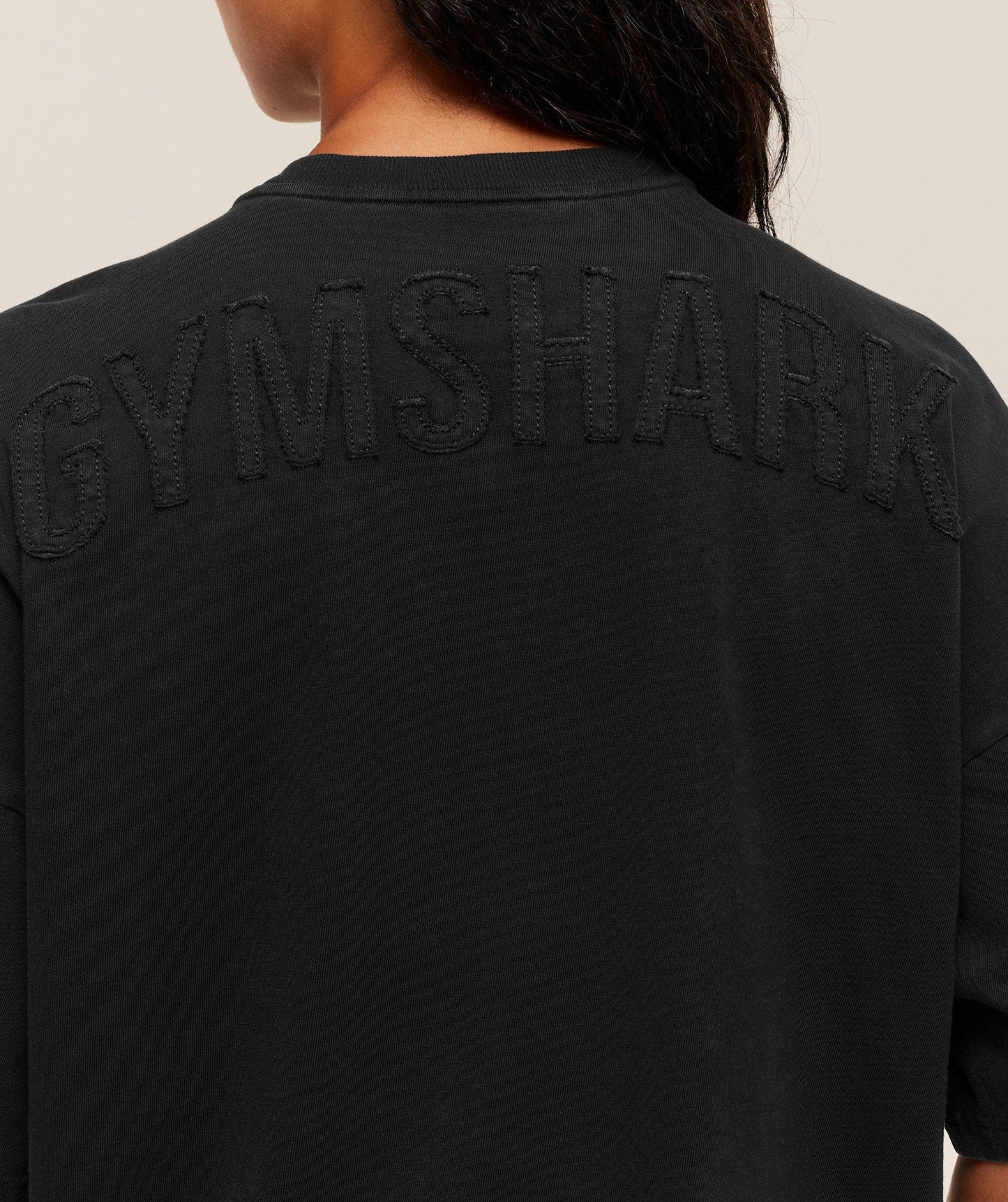 Gymshark Power Washed Oversized T-Shirt - Black/Acid Wash
