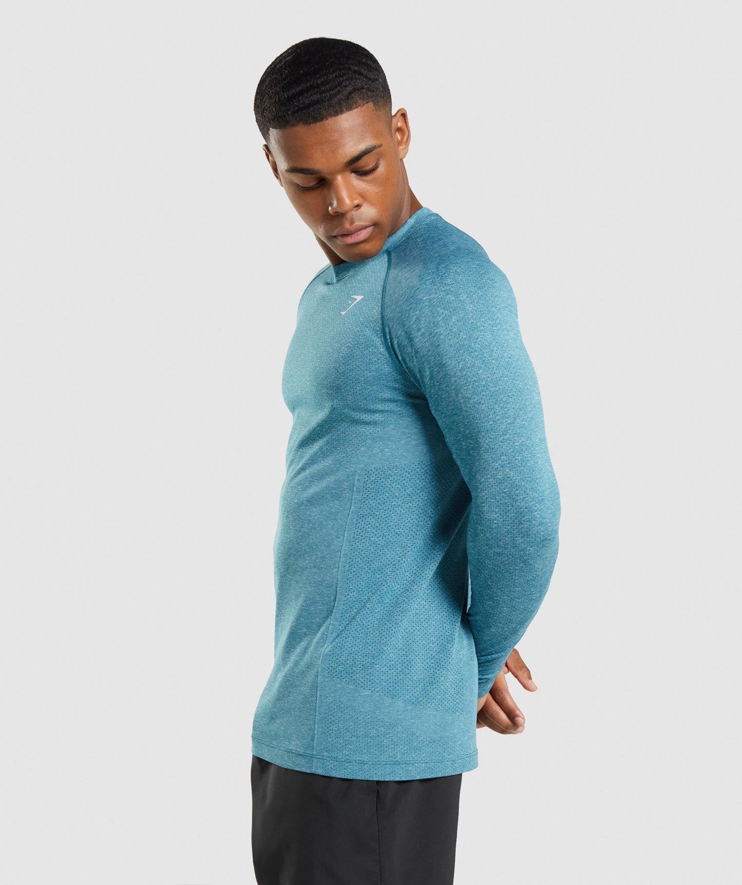 Gymshark Vital Light Long Sleeve T-Shirt - Tahoe Teal Marl