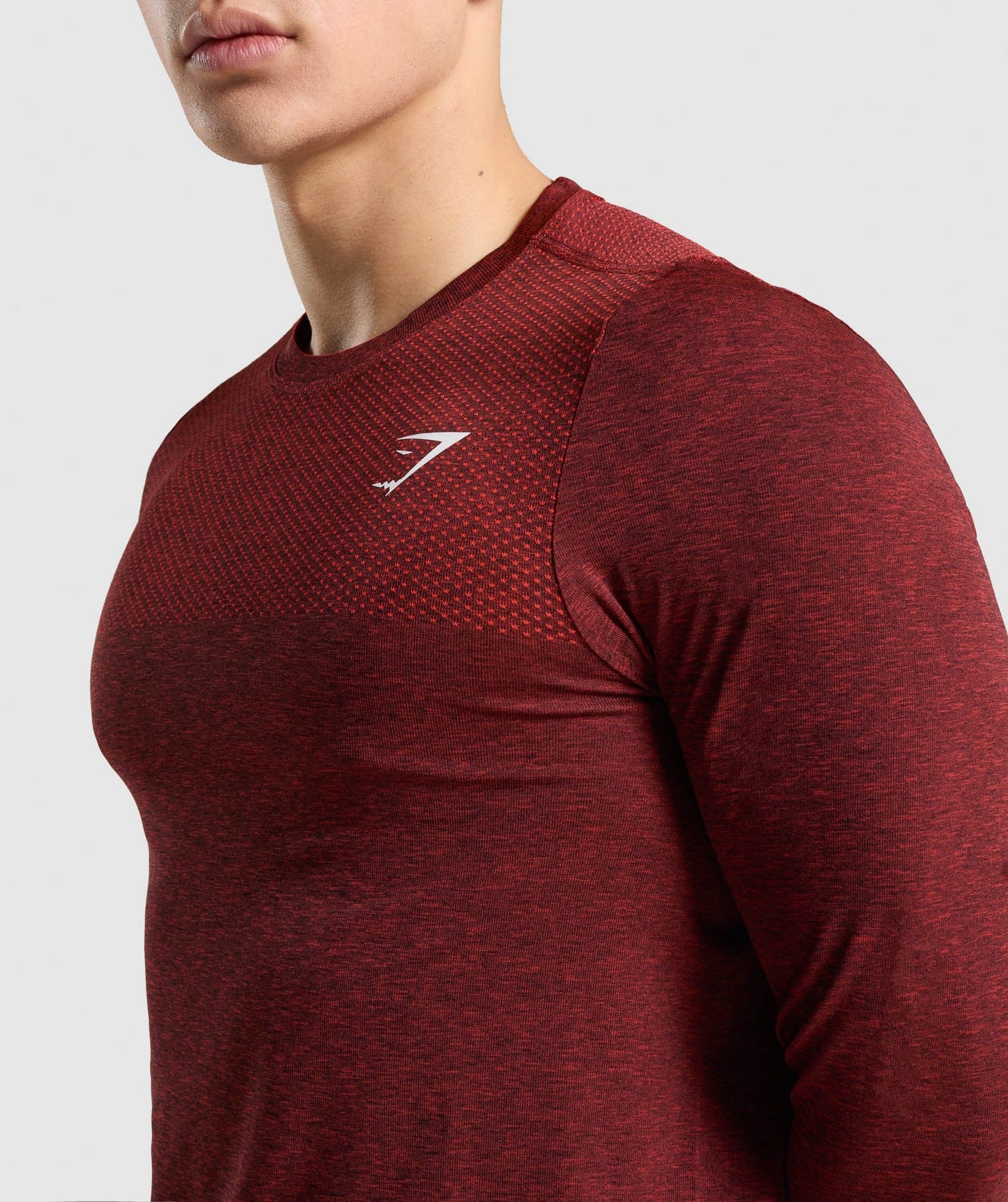Gymshark Vital Long Sleeve T-Shirt - Red Marl