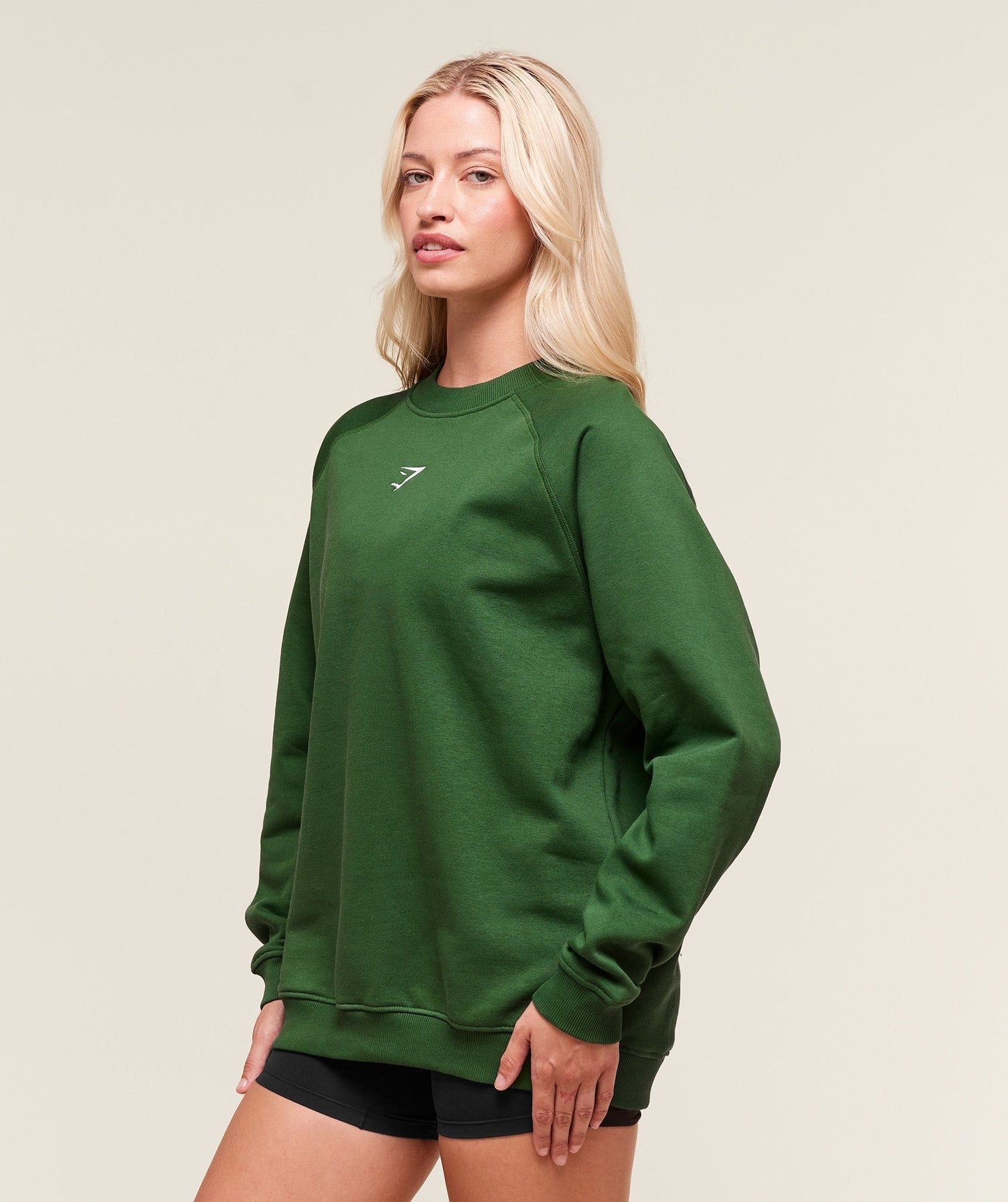 Gymshark Training Oversized Fleece Sweatshirt - Athletic Green