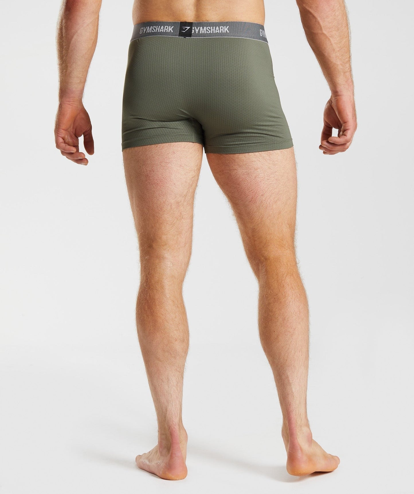 Gymshark Sports Tech Boxer 2 PK - Black/Core Olive