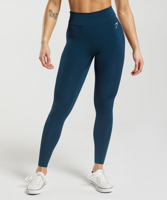 Gymshark Power Regular Leggings - Navy