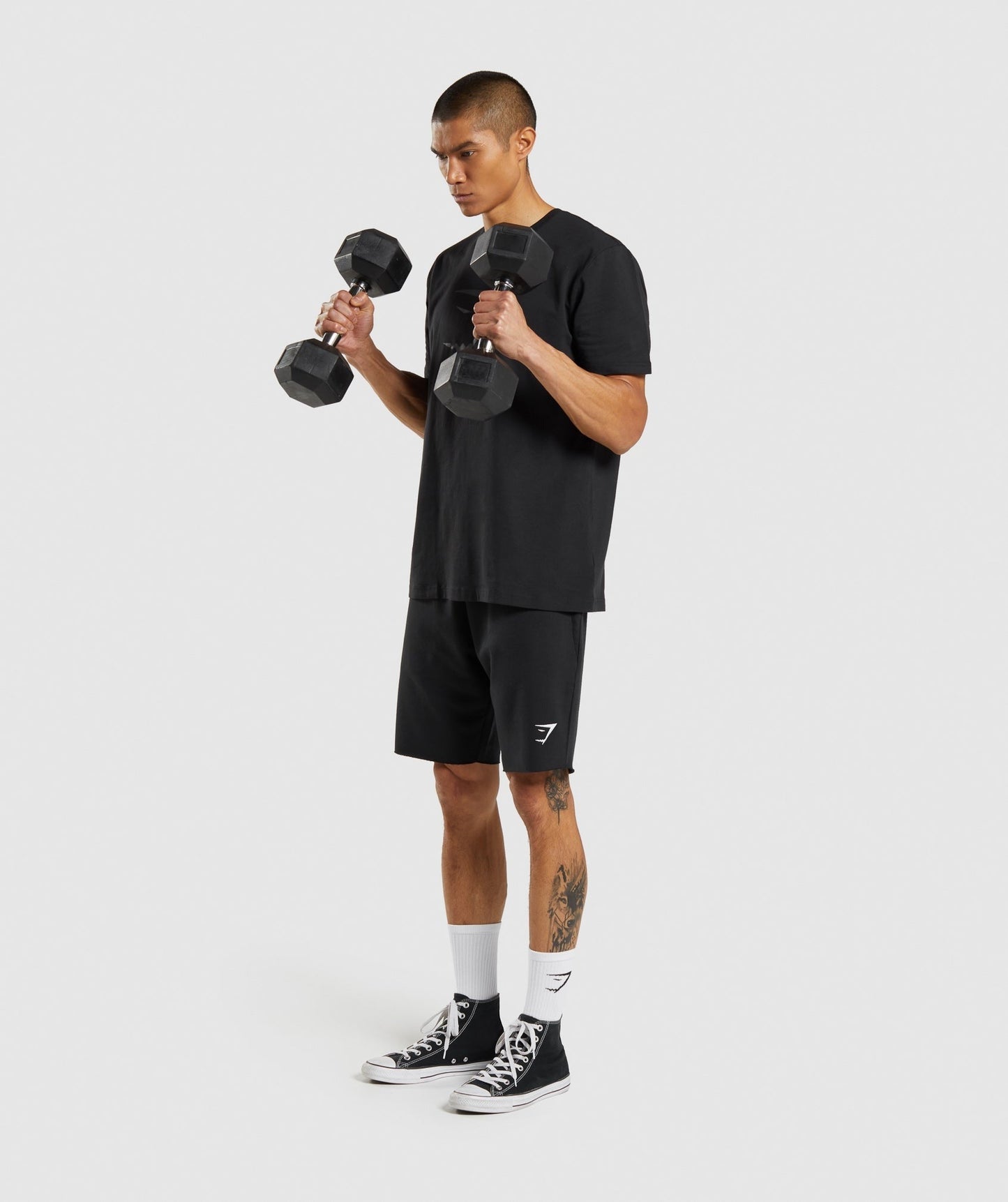 Gymshark Sharkhead Infill T-Shirt - Black