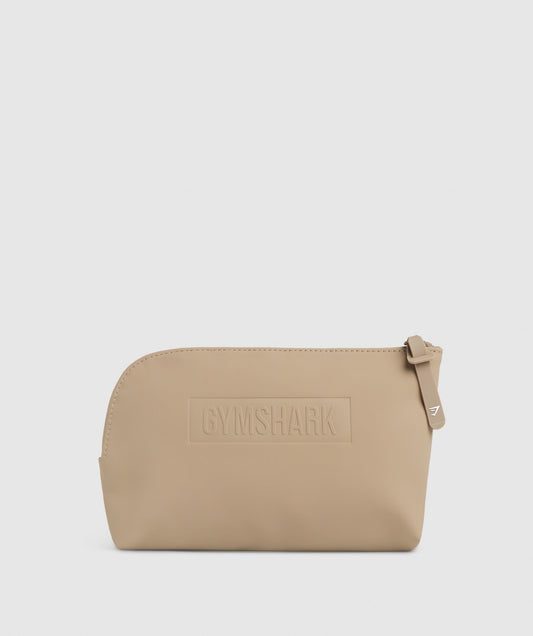 Gymshark Everyday Zip Pouch - Cement Brown