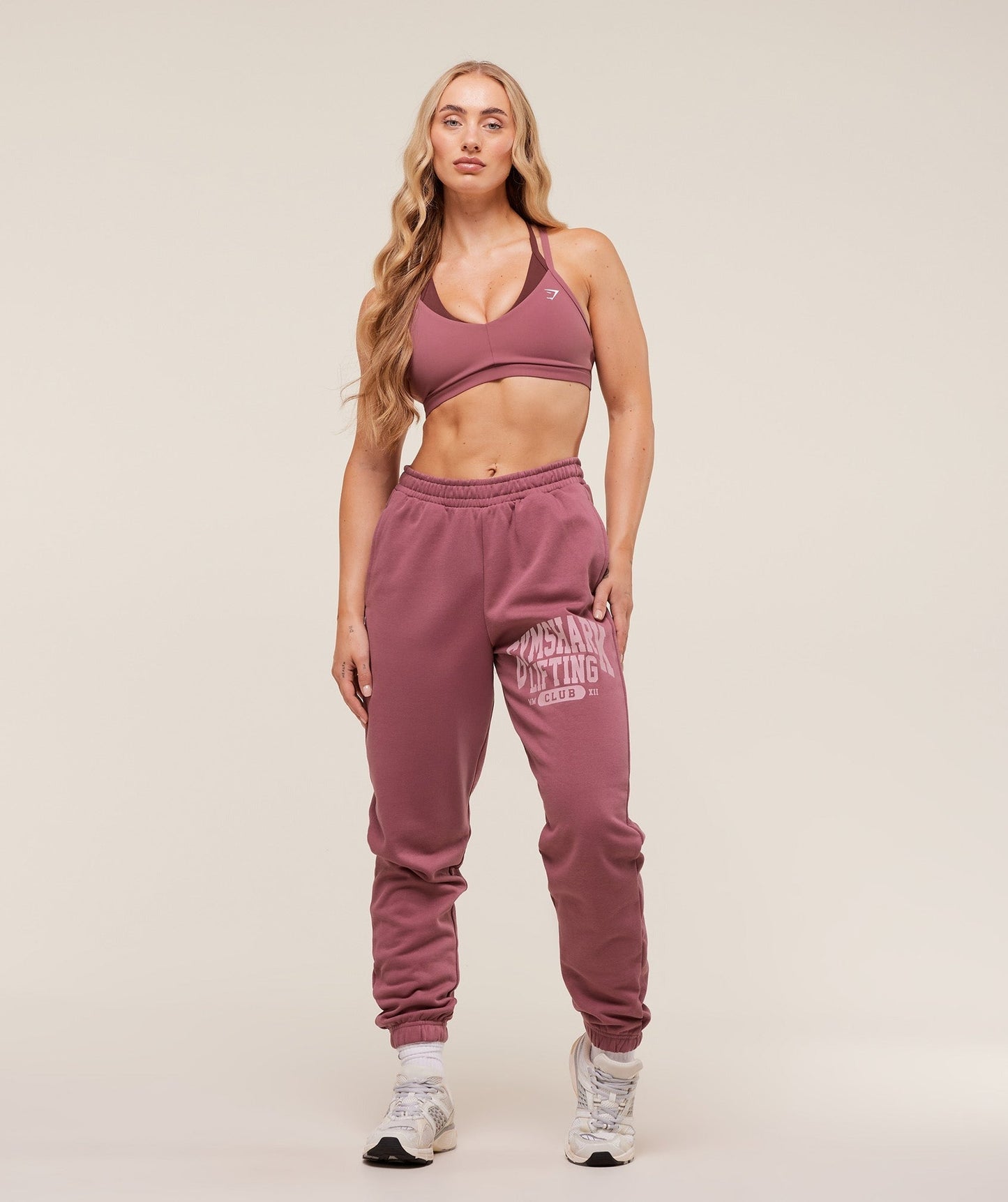 Gymshark Lifting Club Graphic Joggers - Reset Pink