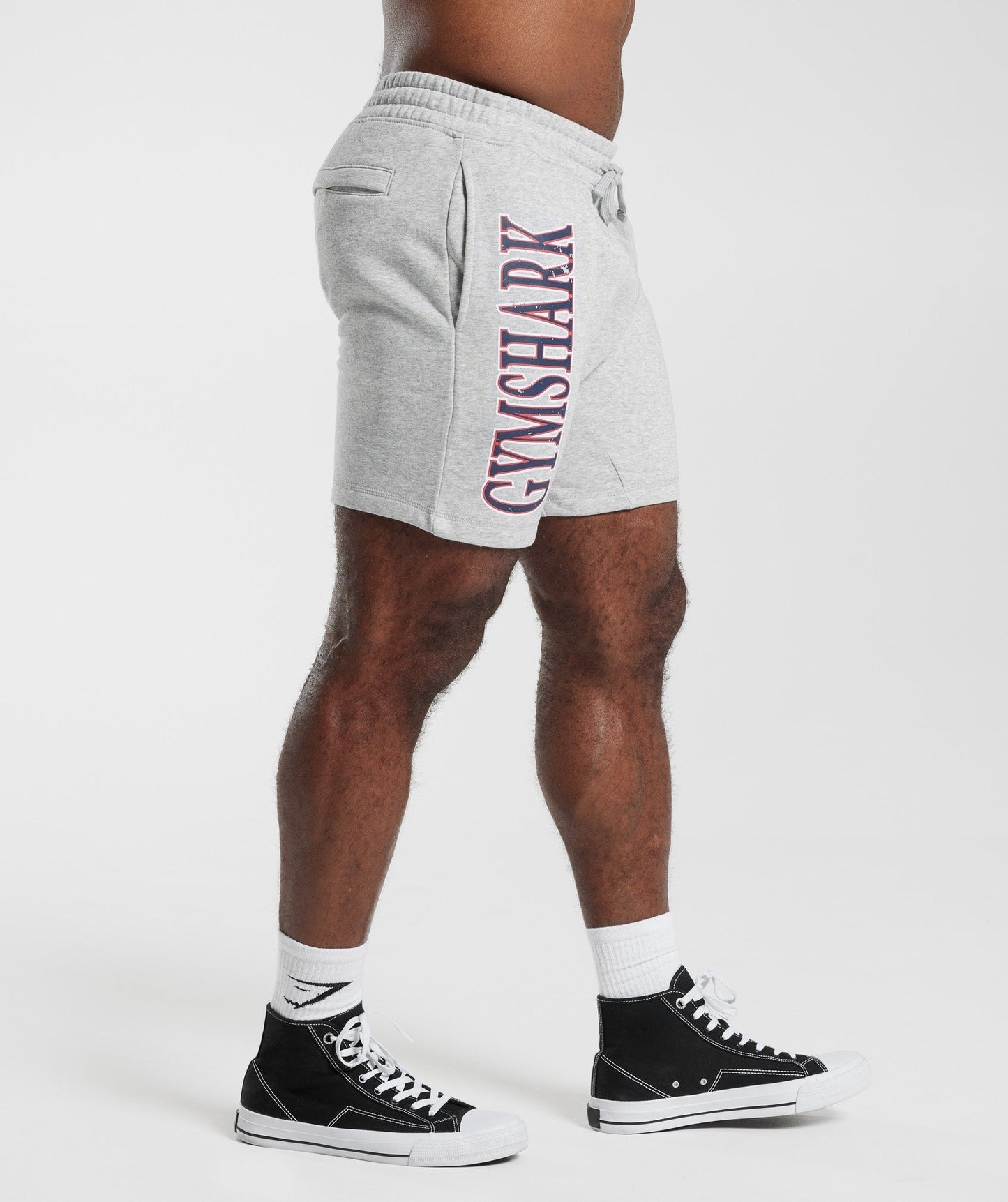 Gymshark Retrowave Shorts - Light Grey Core Marl