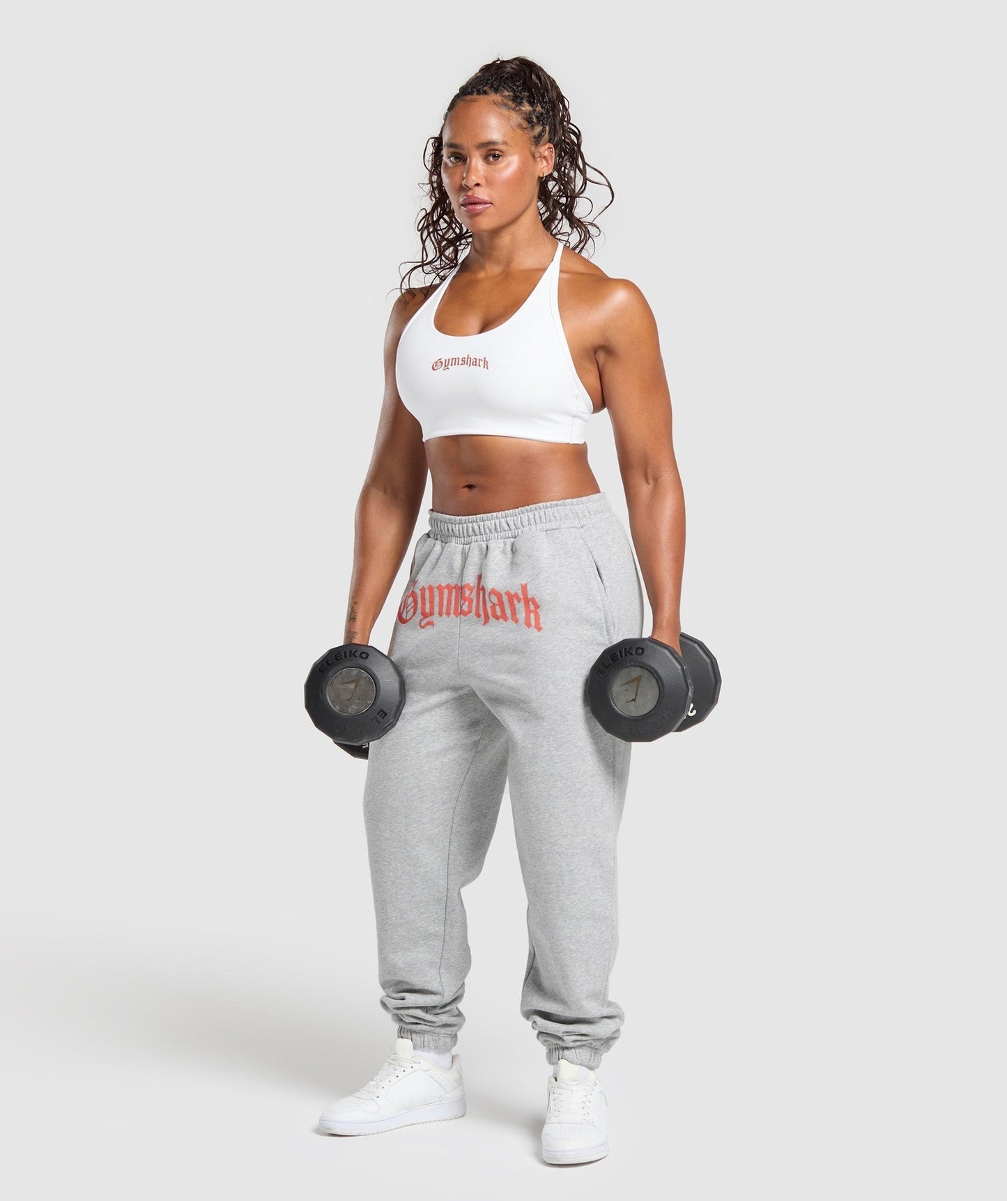 Gymshark Strength Department Graphic Sports Bra - White