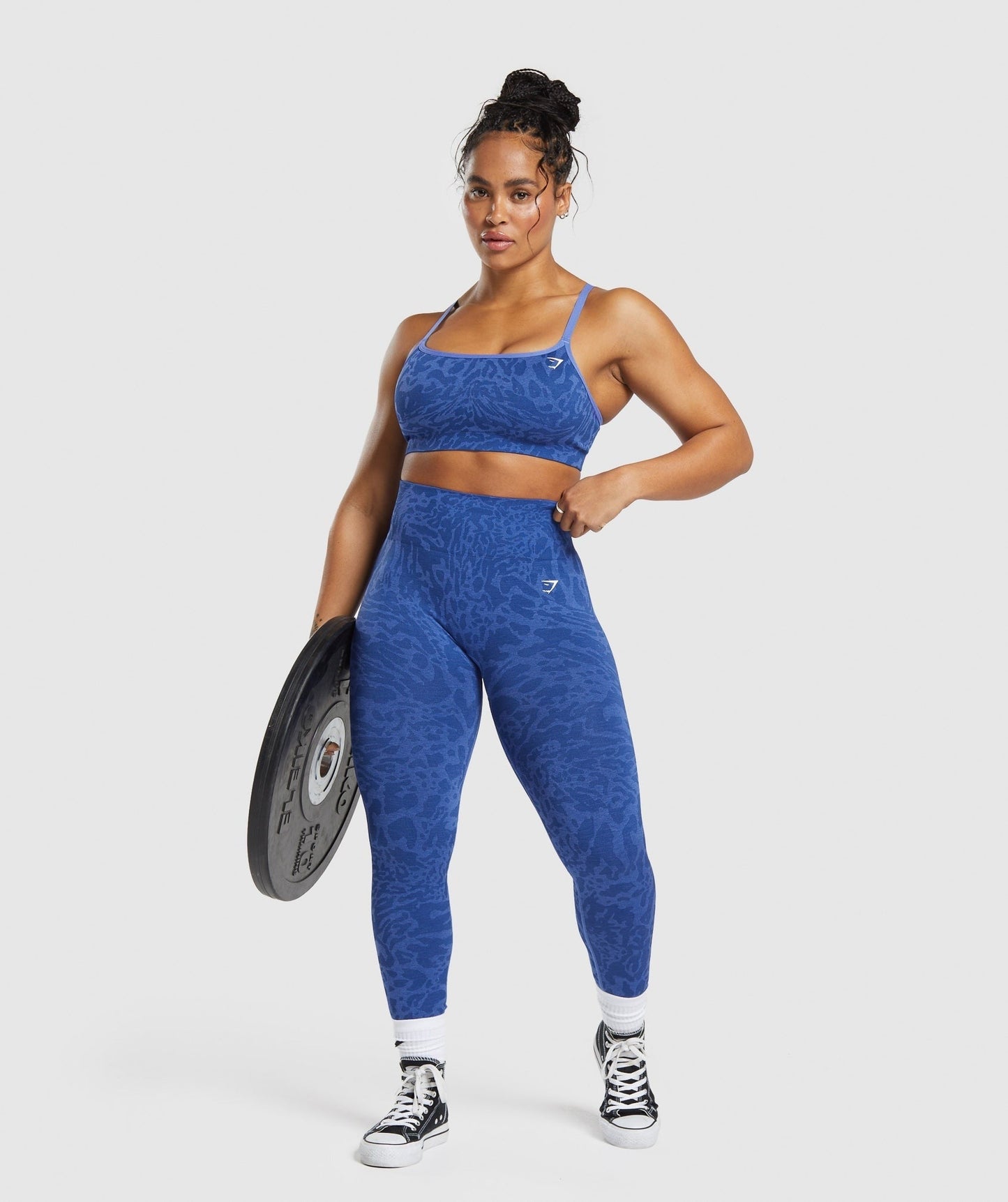 Gymshark Adapt Safari Seamless Leggings - Wave Blue/Iris Blue