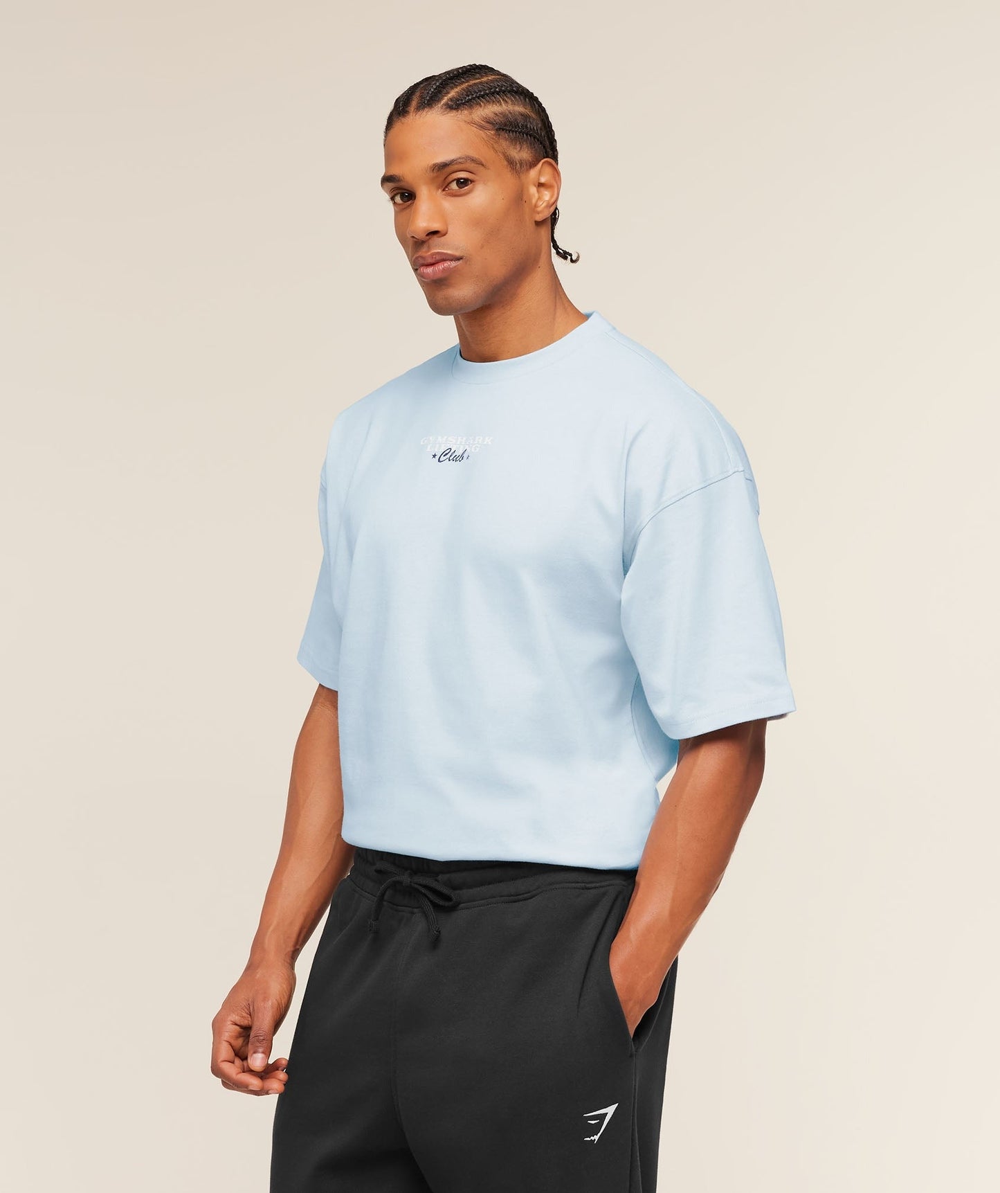 Gymshark Trophy Graphic T-Shirt - Chilled Blue