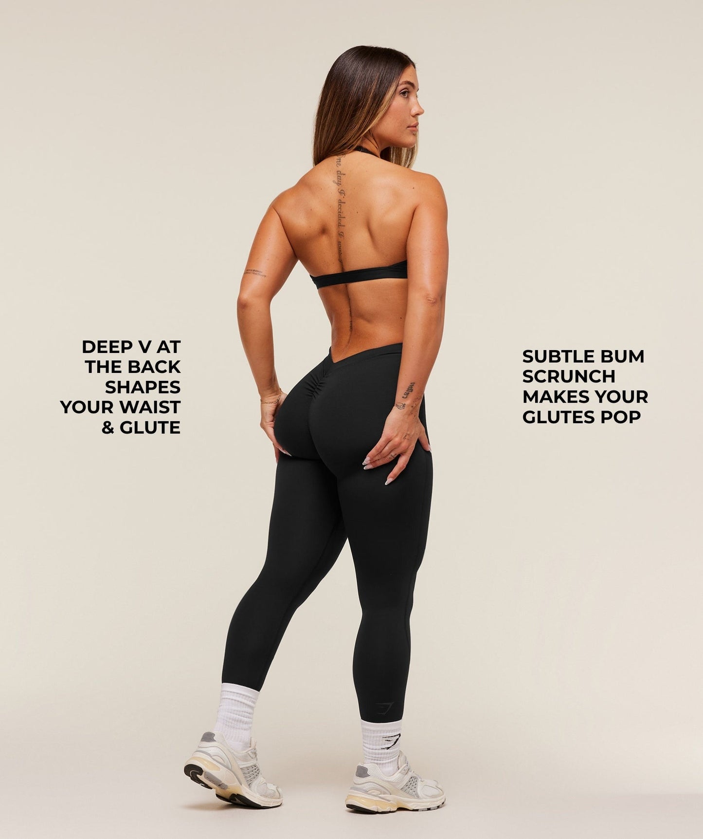 Gymshark Lifting Dipped Waistband Leggings - Black