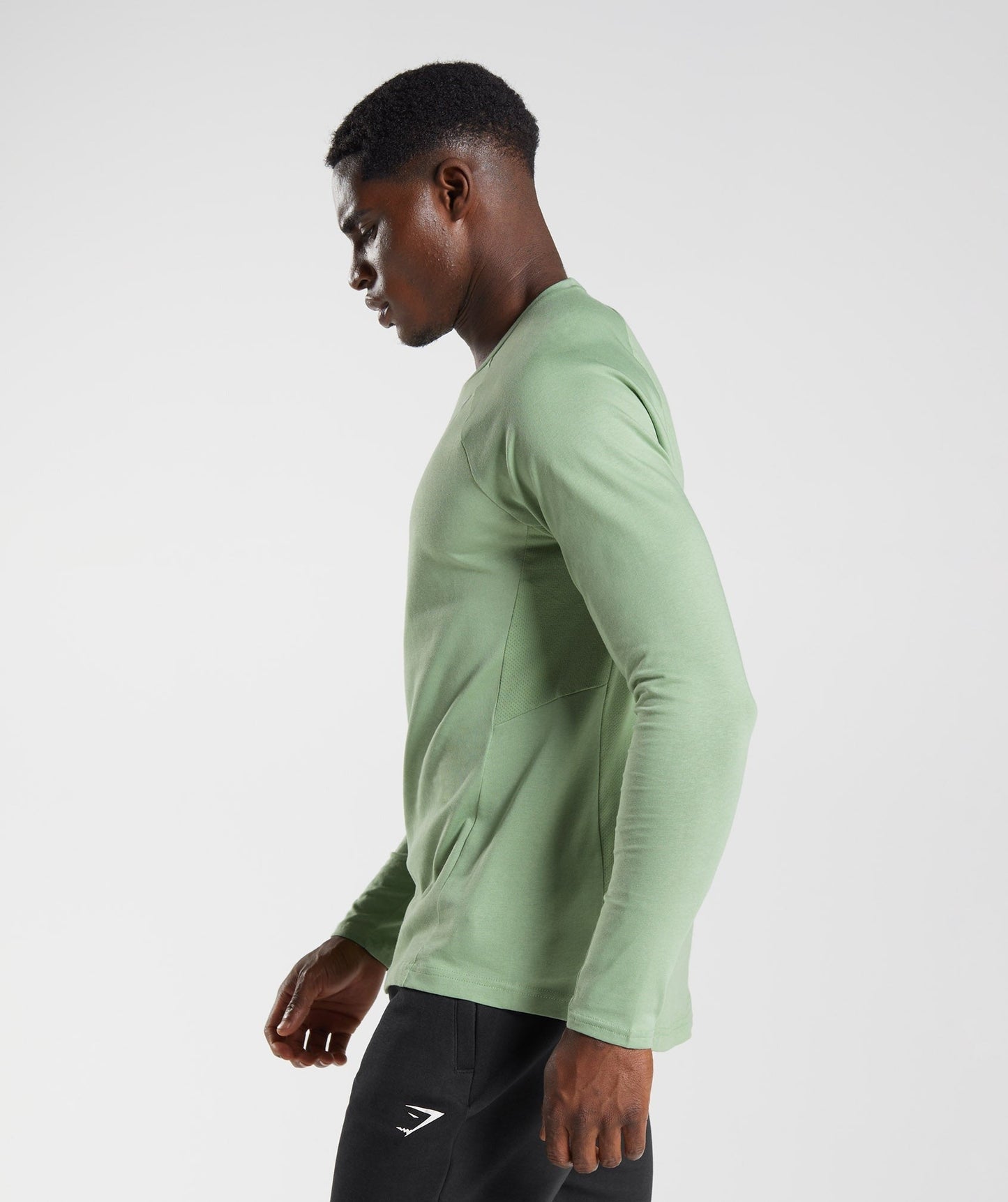 Gymshark React Long Sleeve Top - Tea Green
