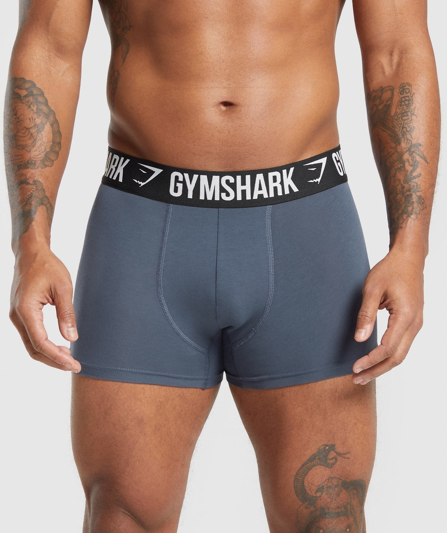 Gymshark Boxer Brief 3PK - Black/Graphite Grey