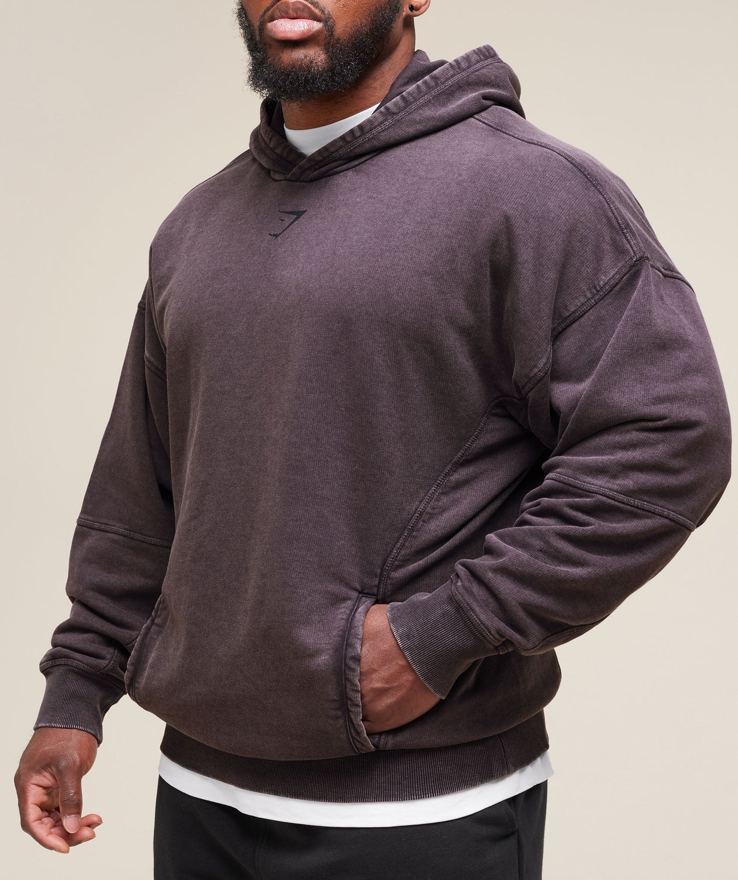 Gymshark Heritage Washed Hoodie - Plum Brown