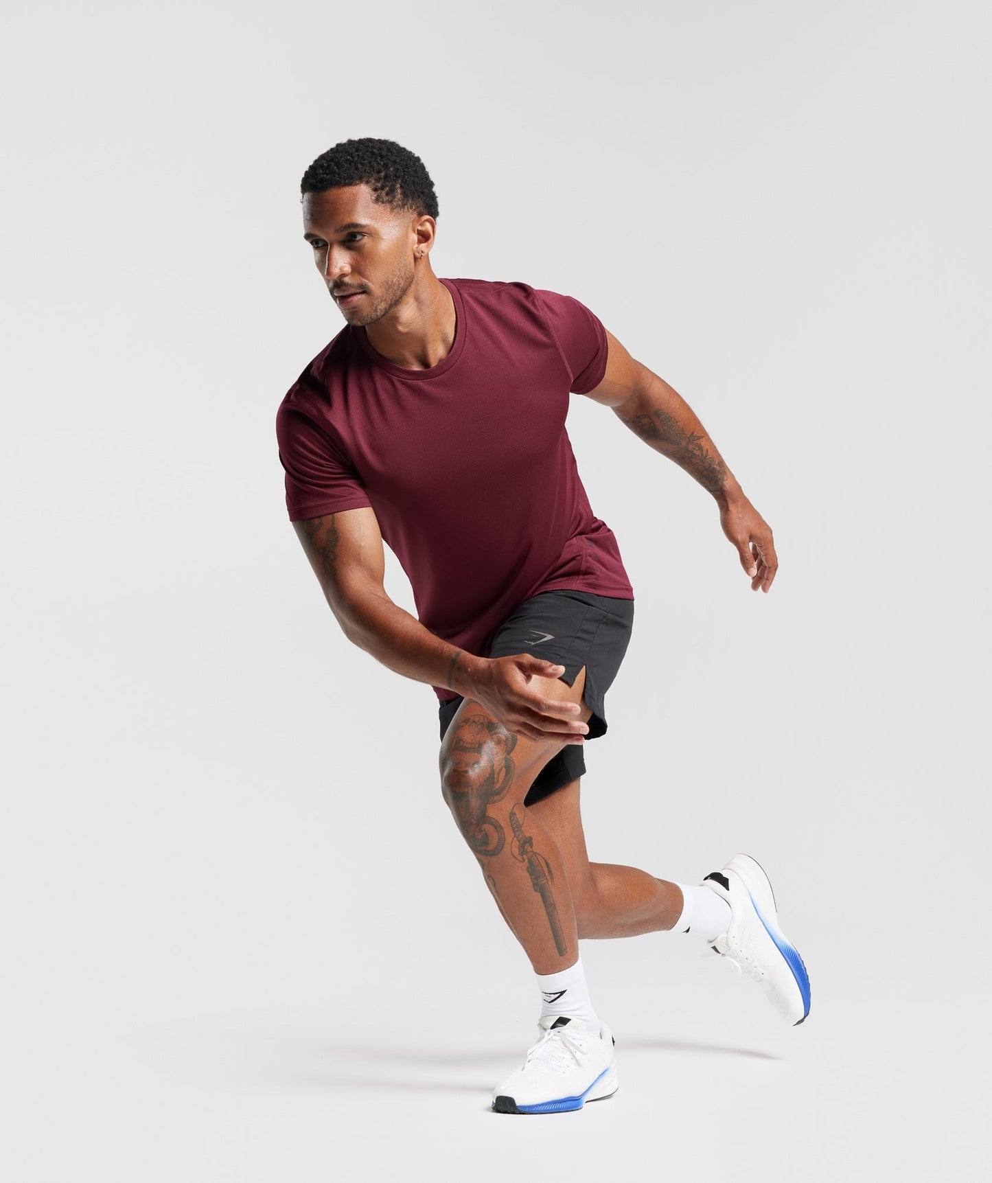 Gymshark Sport T-Shirt - Plum Pink/Black Marl