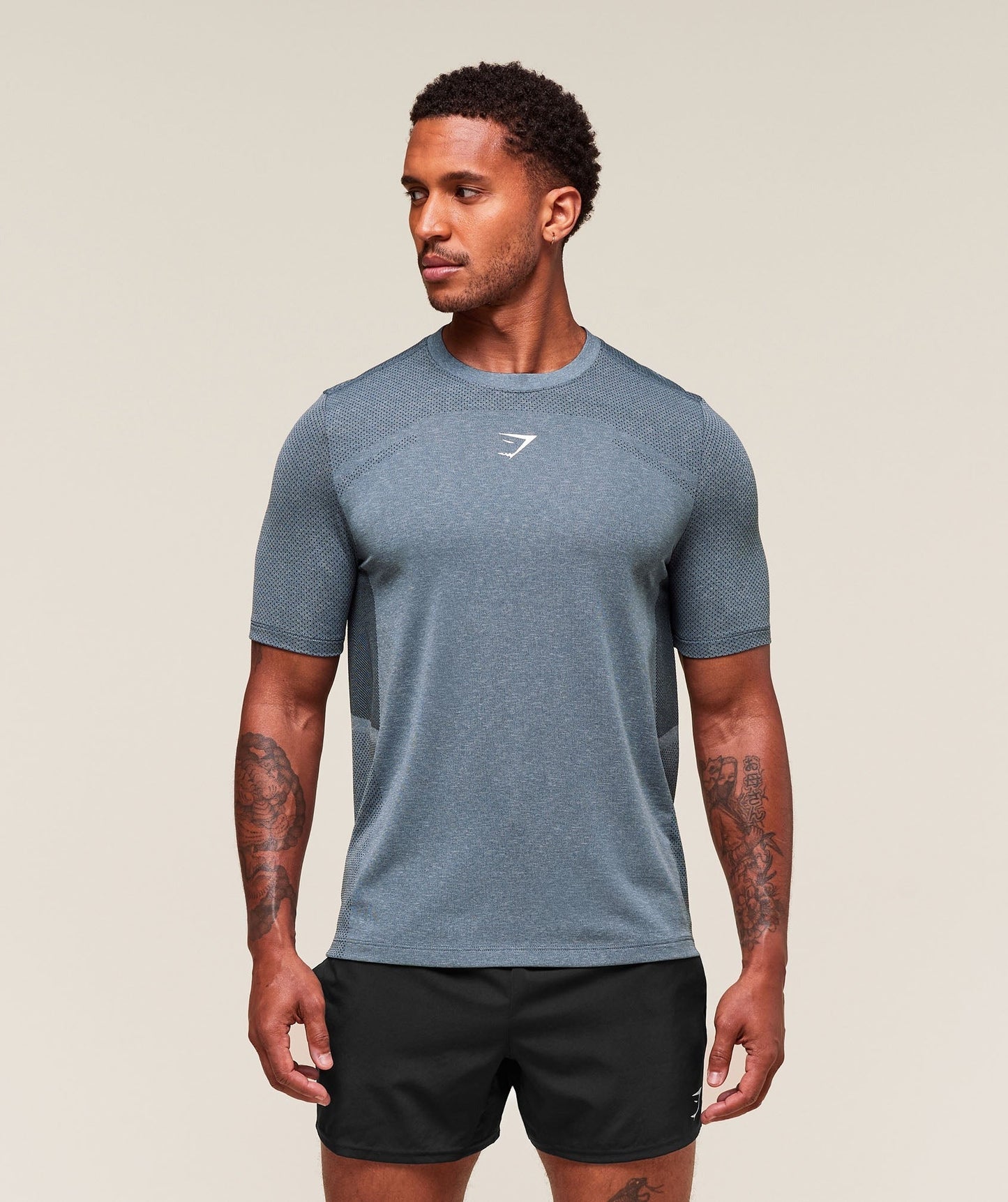 Gymshark Lightweight Seamless T-Shirt - Classic Blue/Success Blue