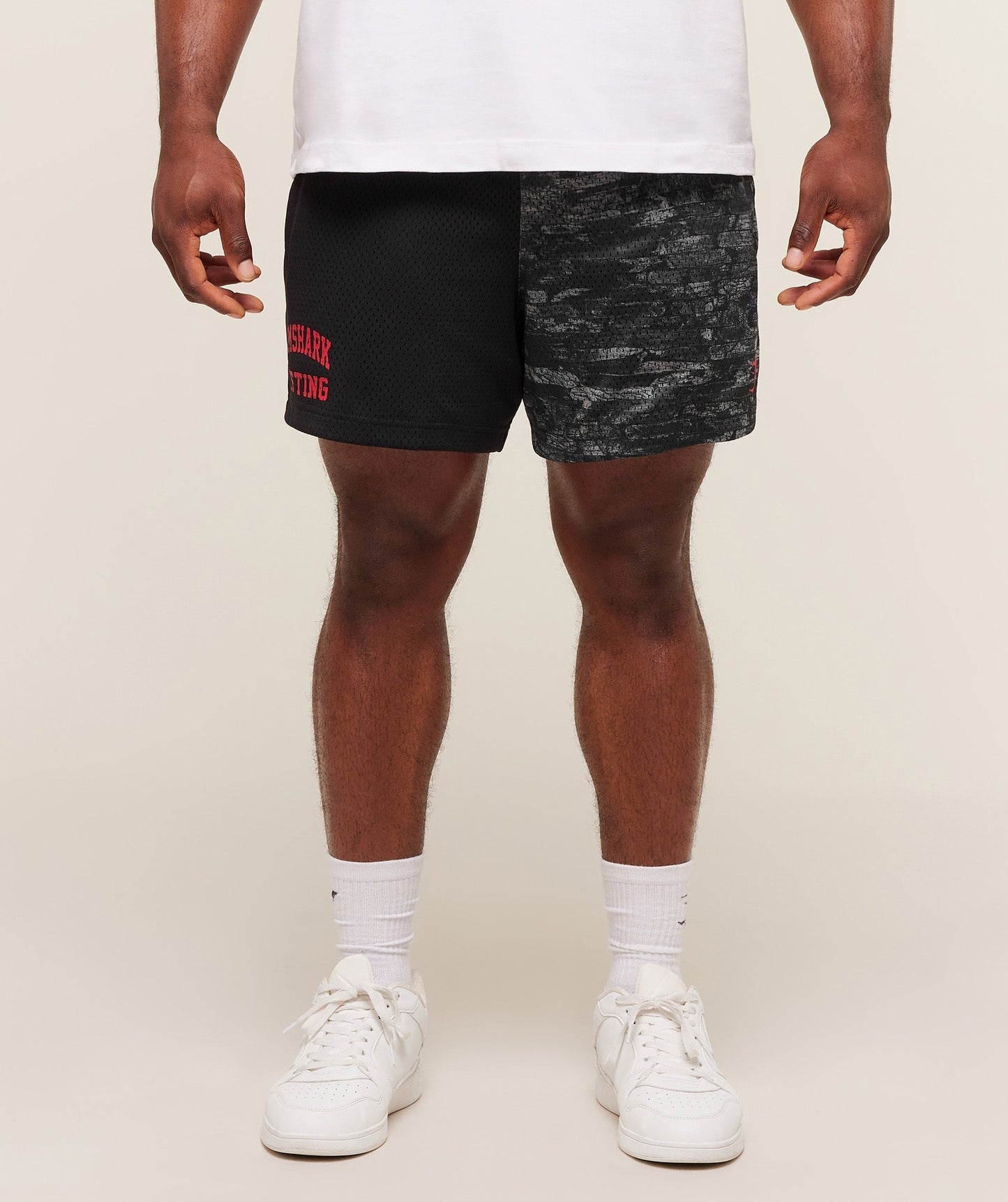 Gymshark Lifting Mesh 5" Shorts - Ash Grey