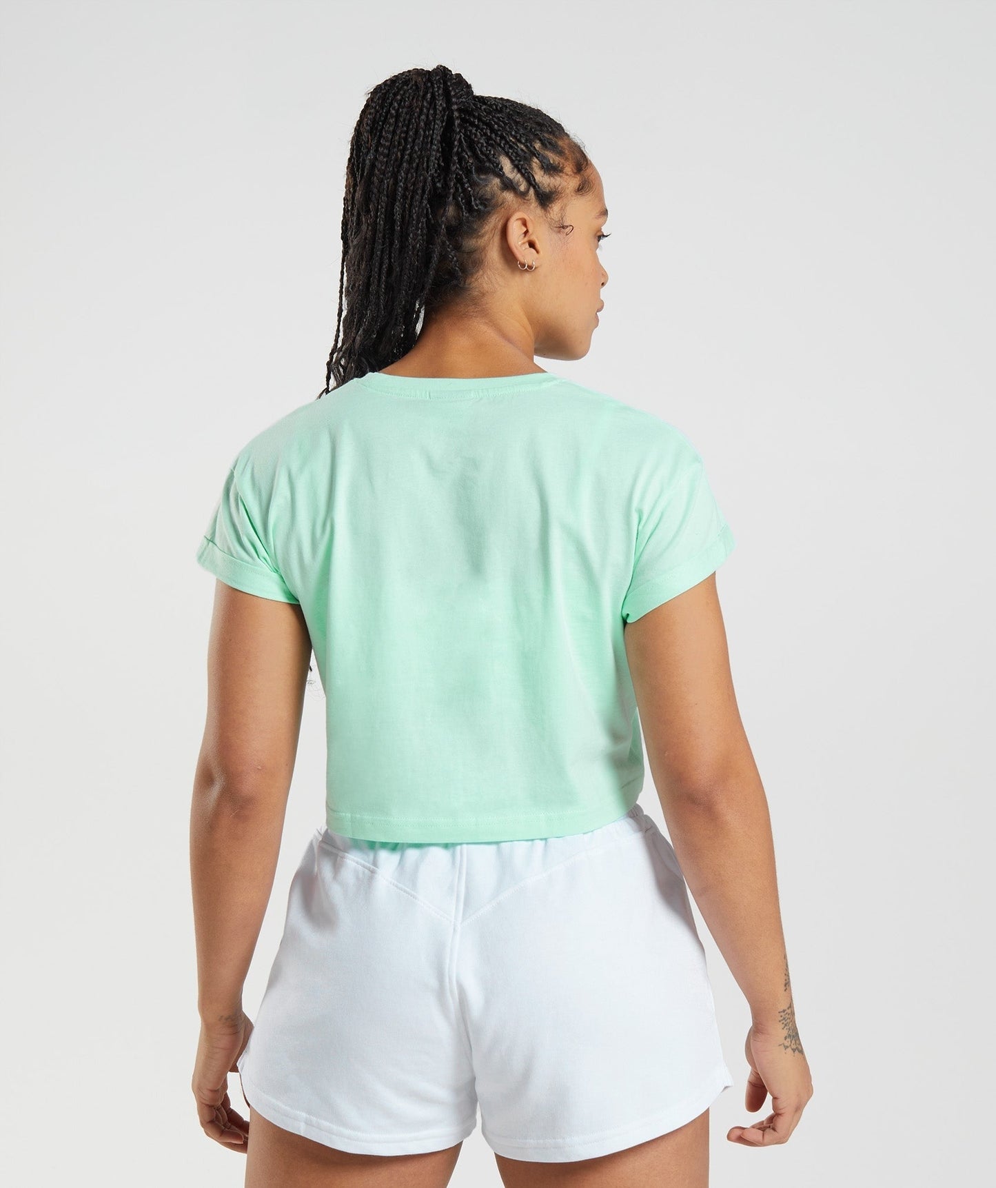 Gymshark Legacy Crop Top - Turbo Blue