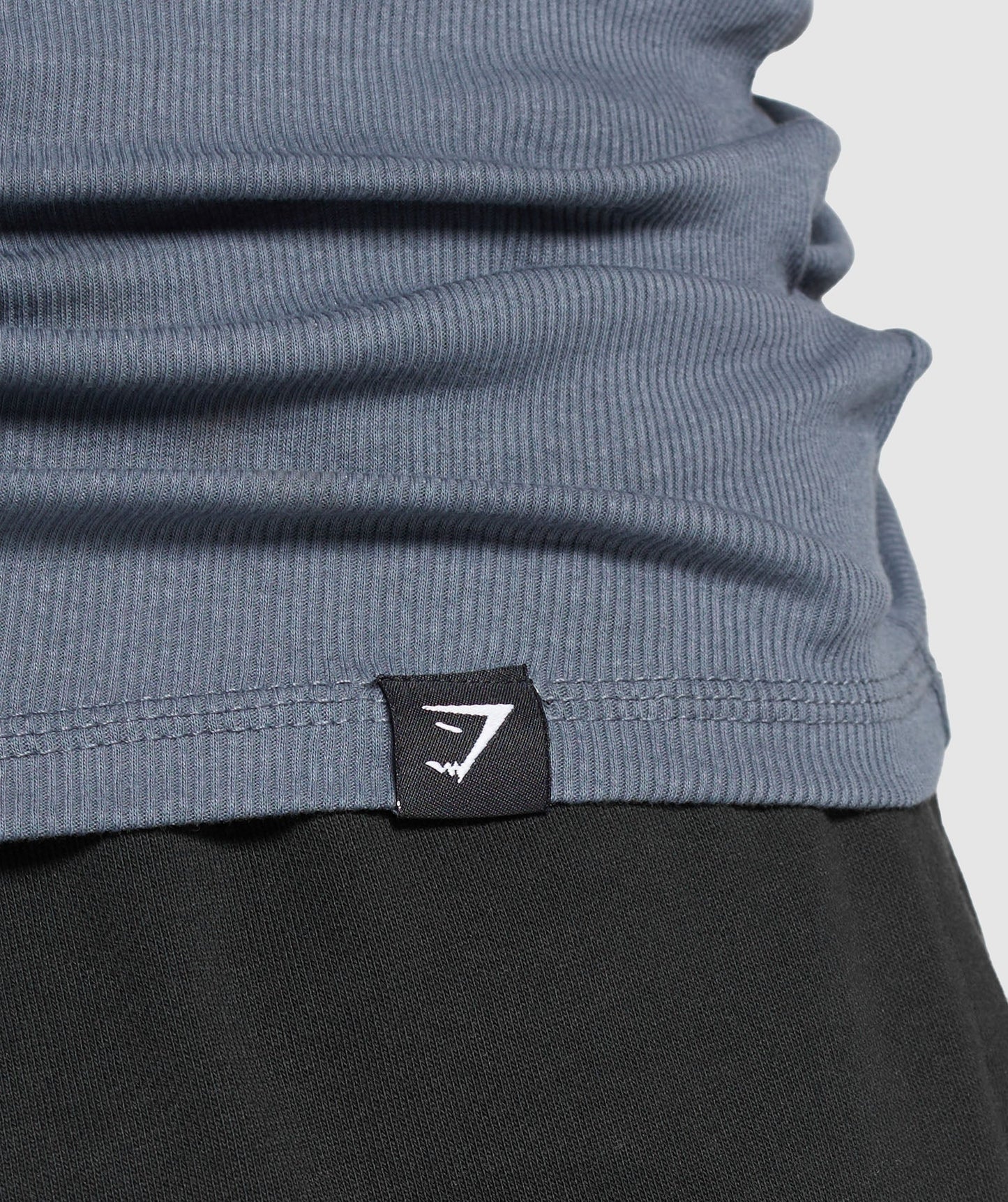 Gymshark Ribbed Tank 3PK - Black/White/Iron Blue