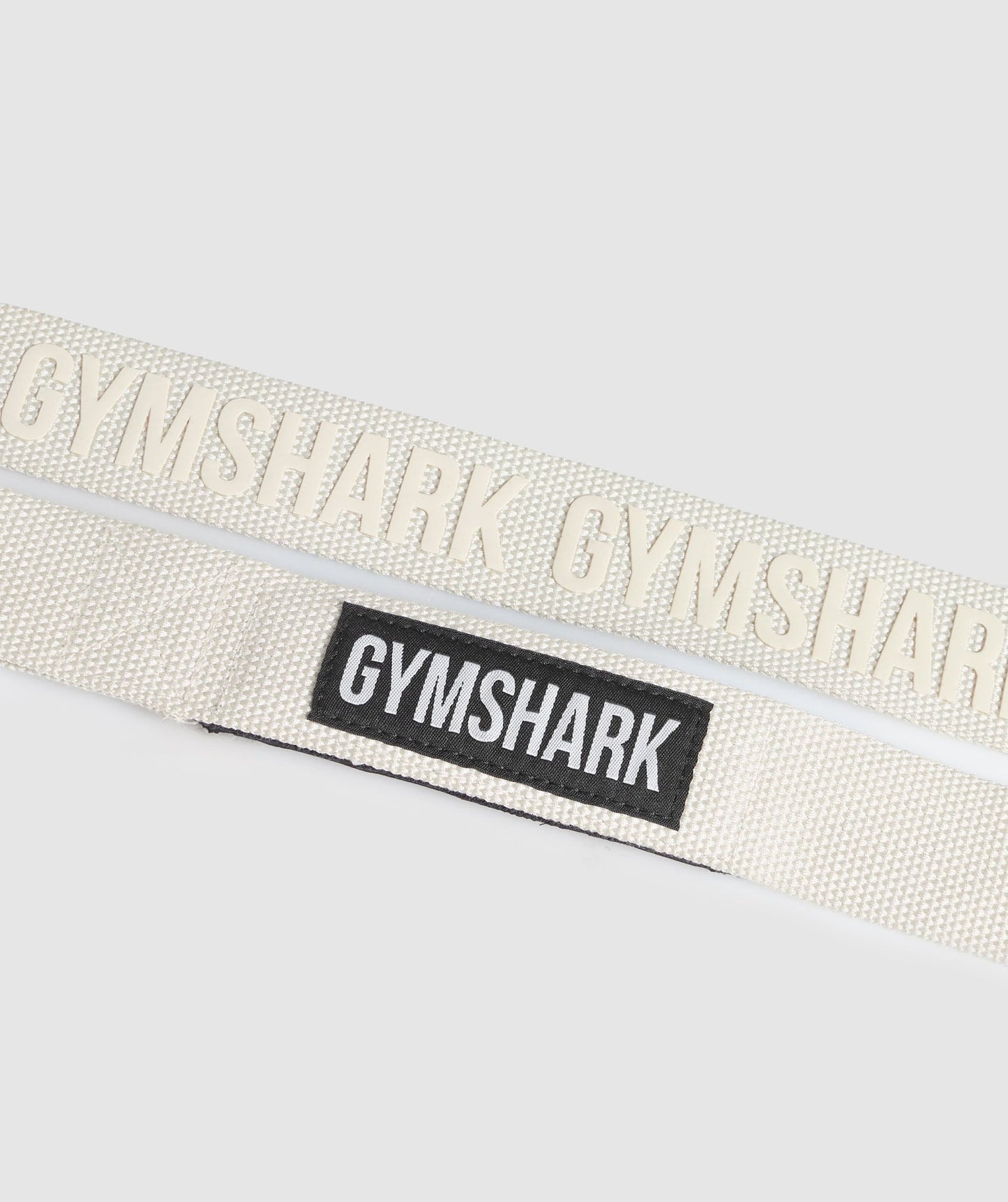 Gymshark Silicone Lifting Straps - Oat White