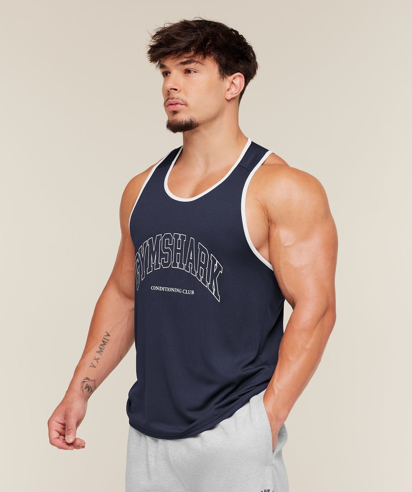 Gymshark Collegiate Tech Tank - Heavy Blue