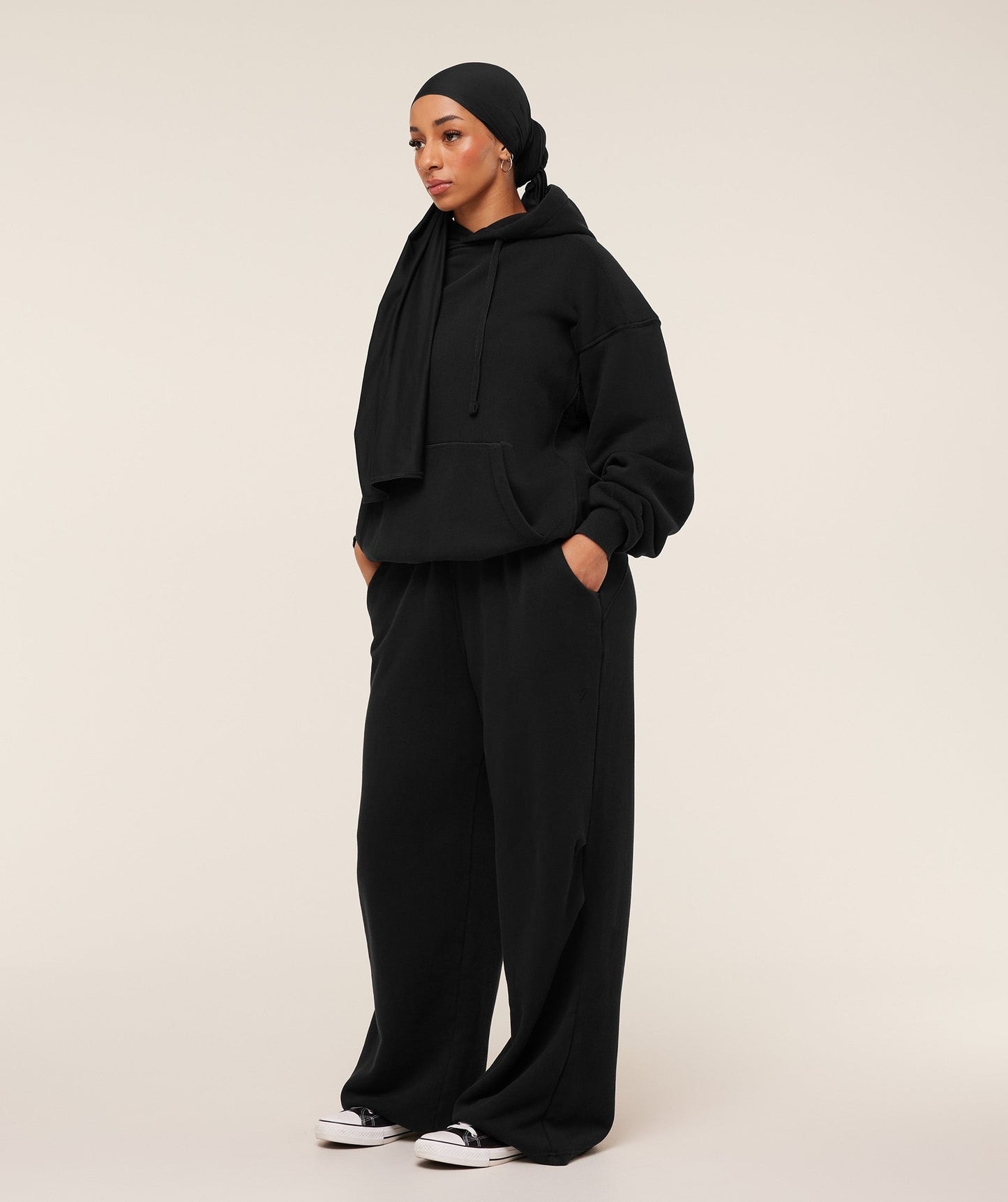 Gymshark Pump Cover Structured Fleece Pant - Black/Wash