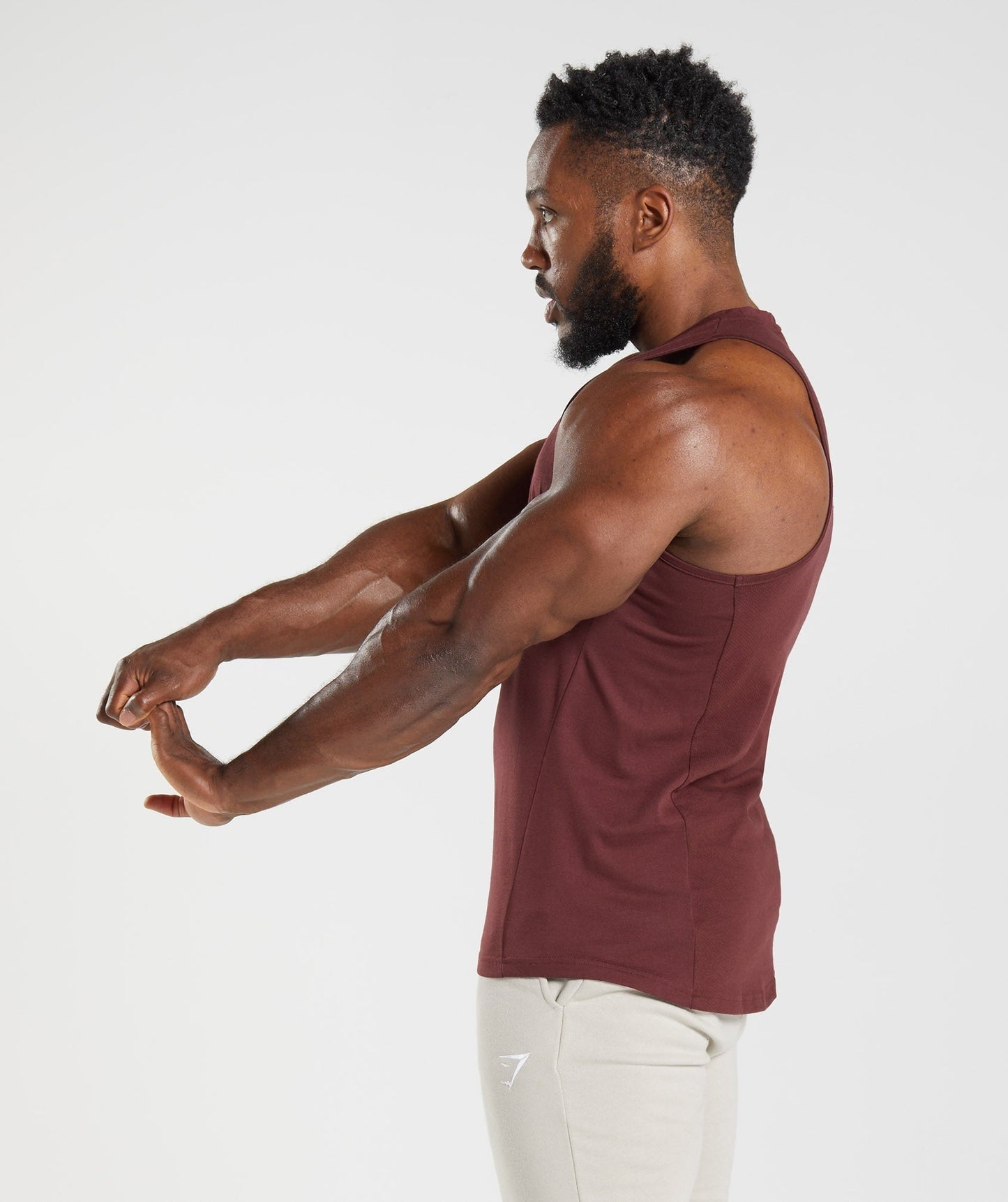 Gymshark React Tank - Baked Maroon