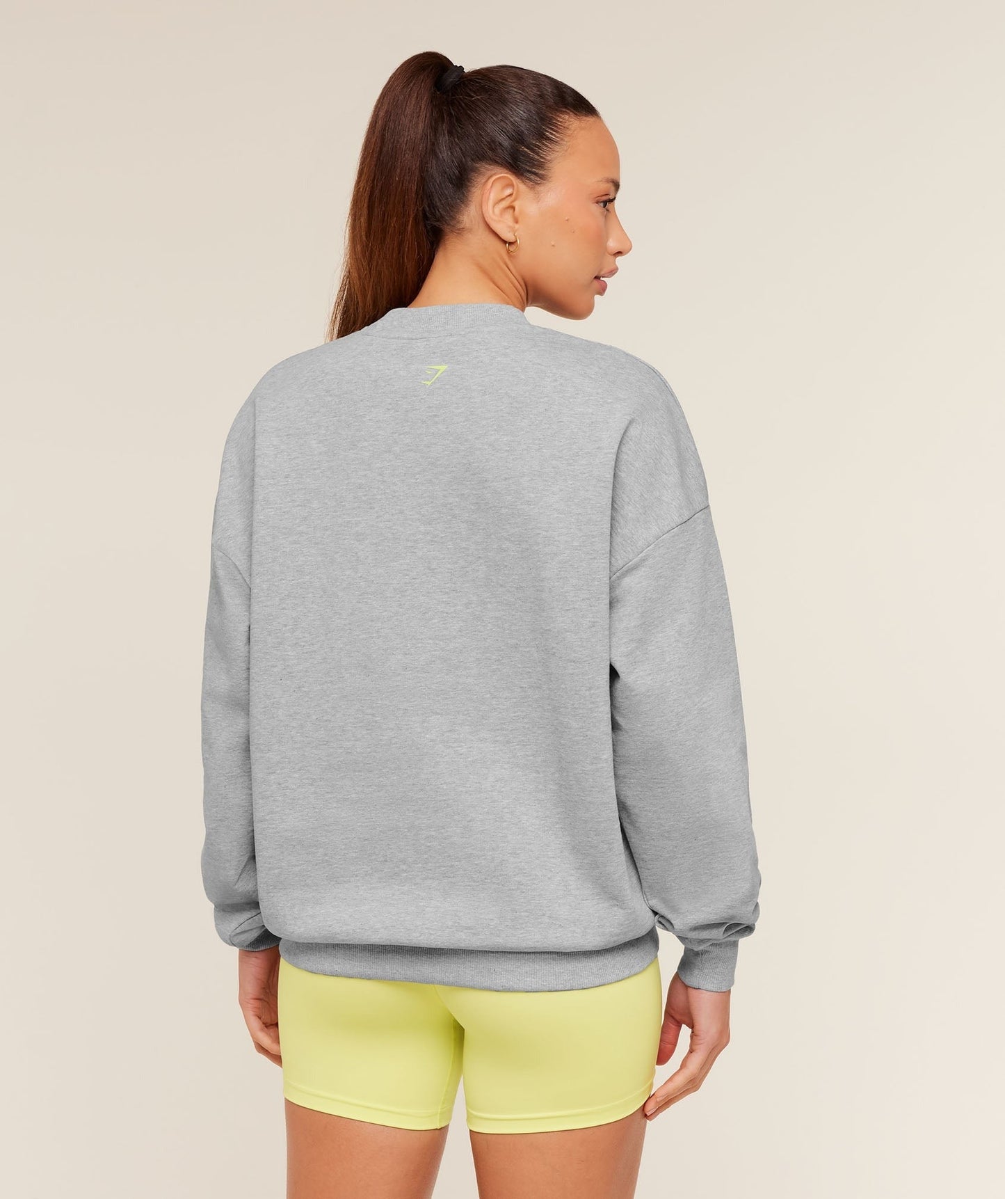Gymshark Glutey Calls Graphic Sweatshirt - Light Grey Core Marl