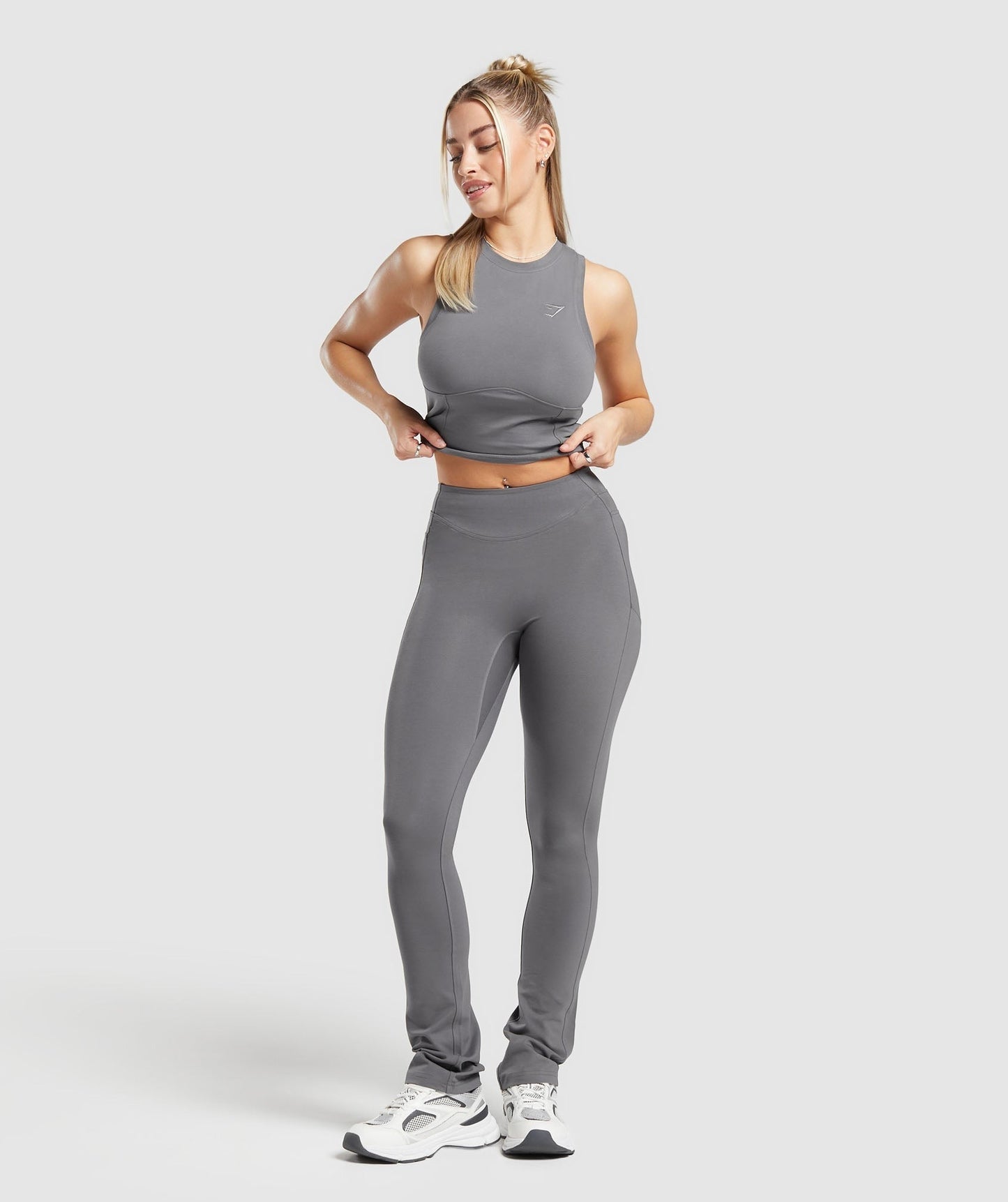 Gymshark Rest Day Bootcut Leggings - Brushed Grey